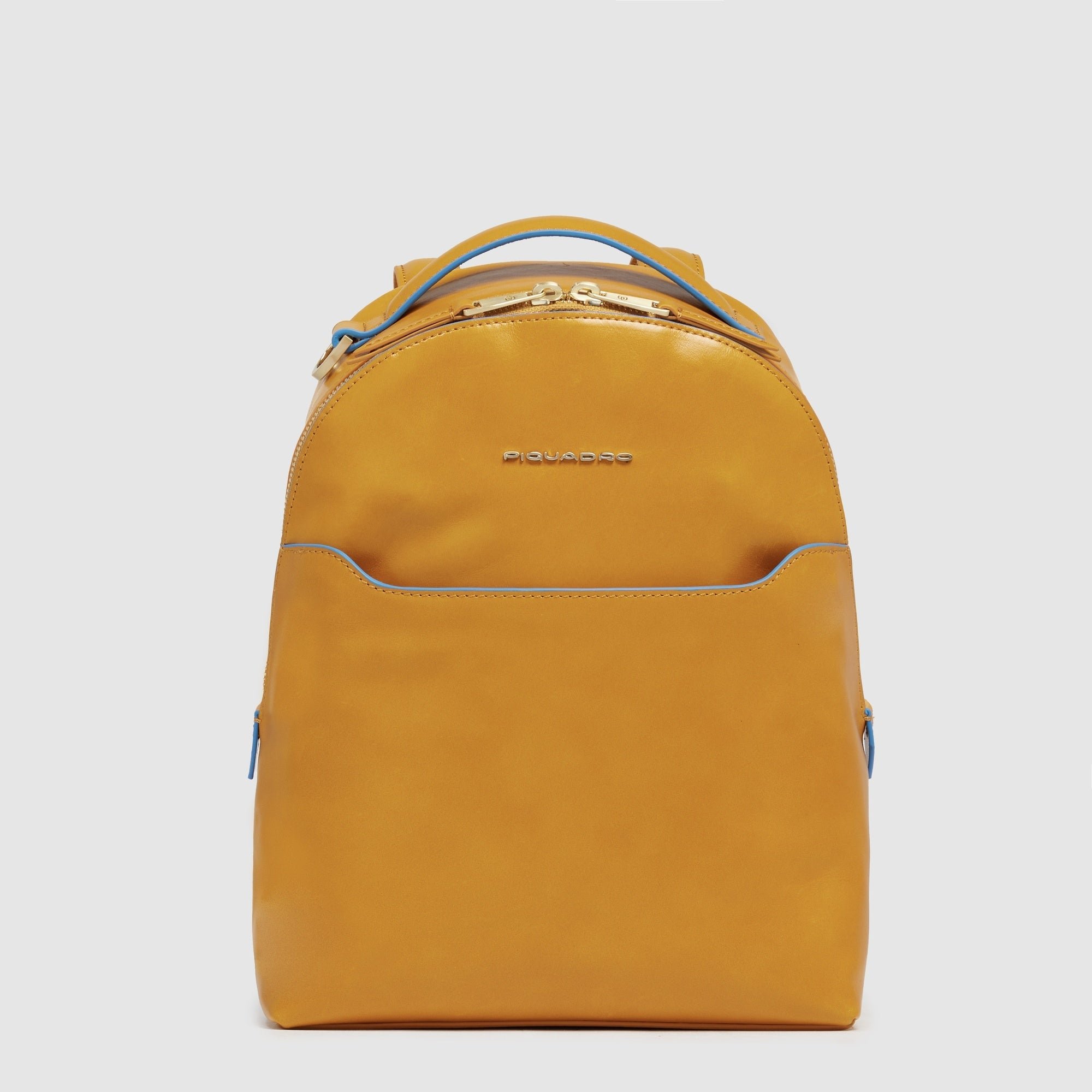 Leather backpack Yellow