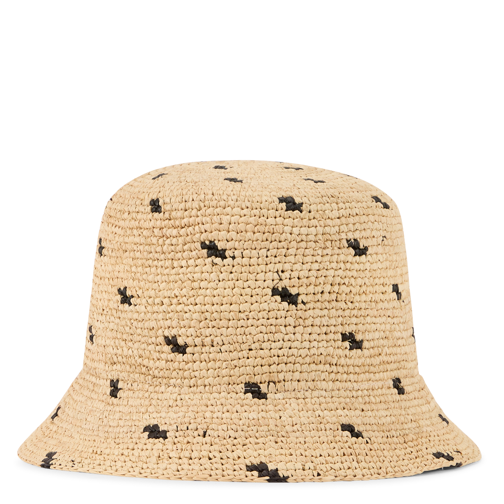Bob à motif en paille CAMALYA Beige