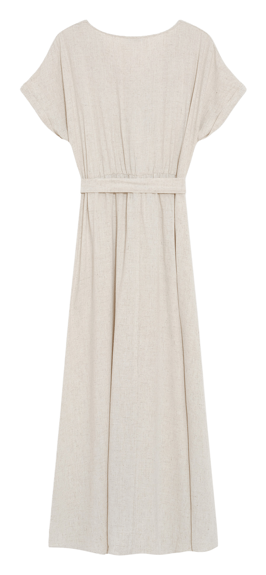 Robe longue col V GRACE ET MILA Beige