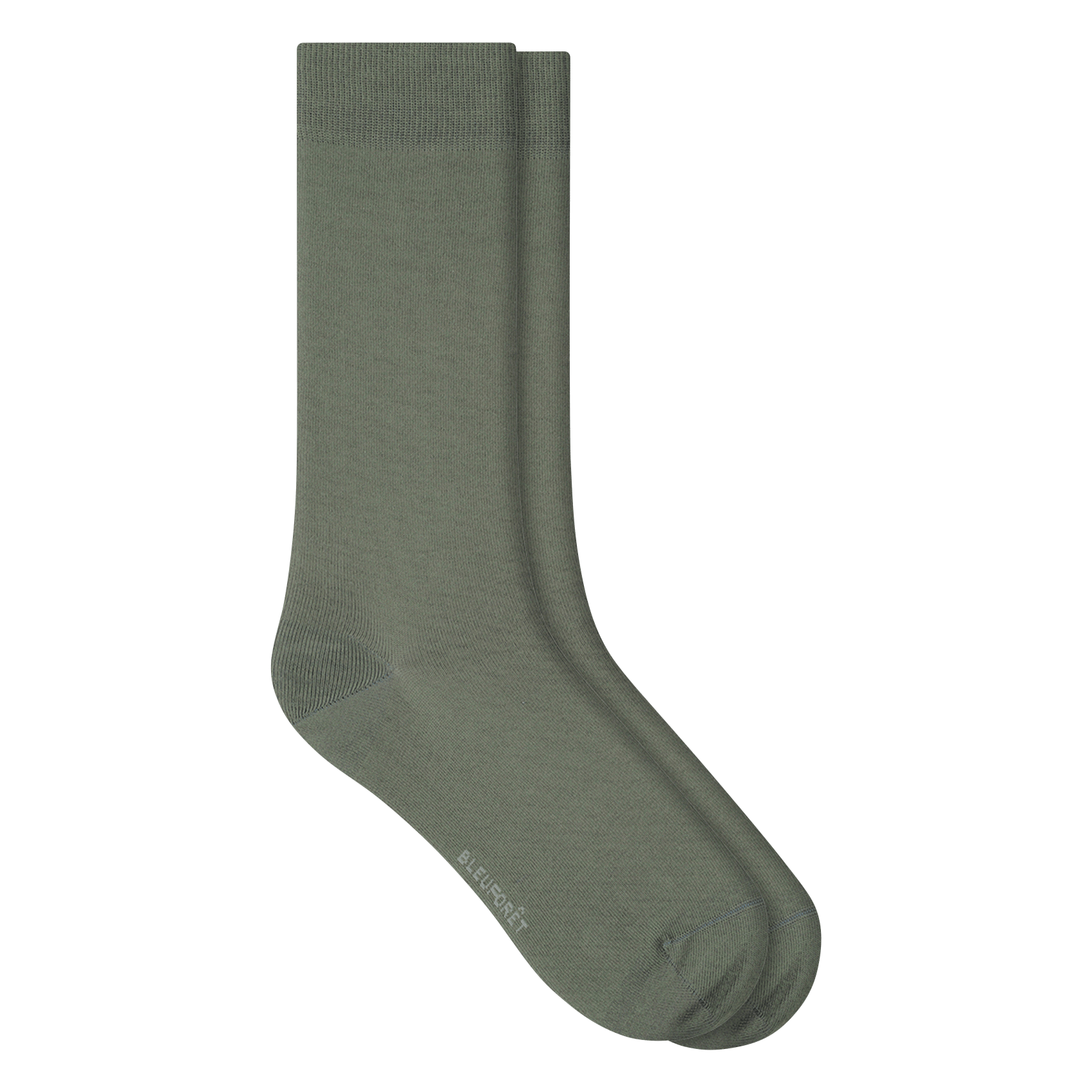 Cotton-blend mid-length socks  Vert antique