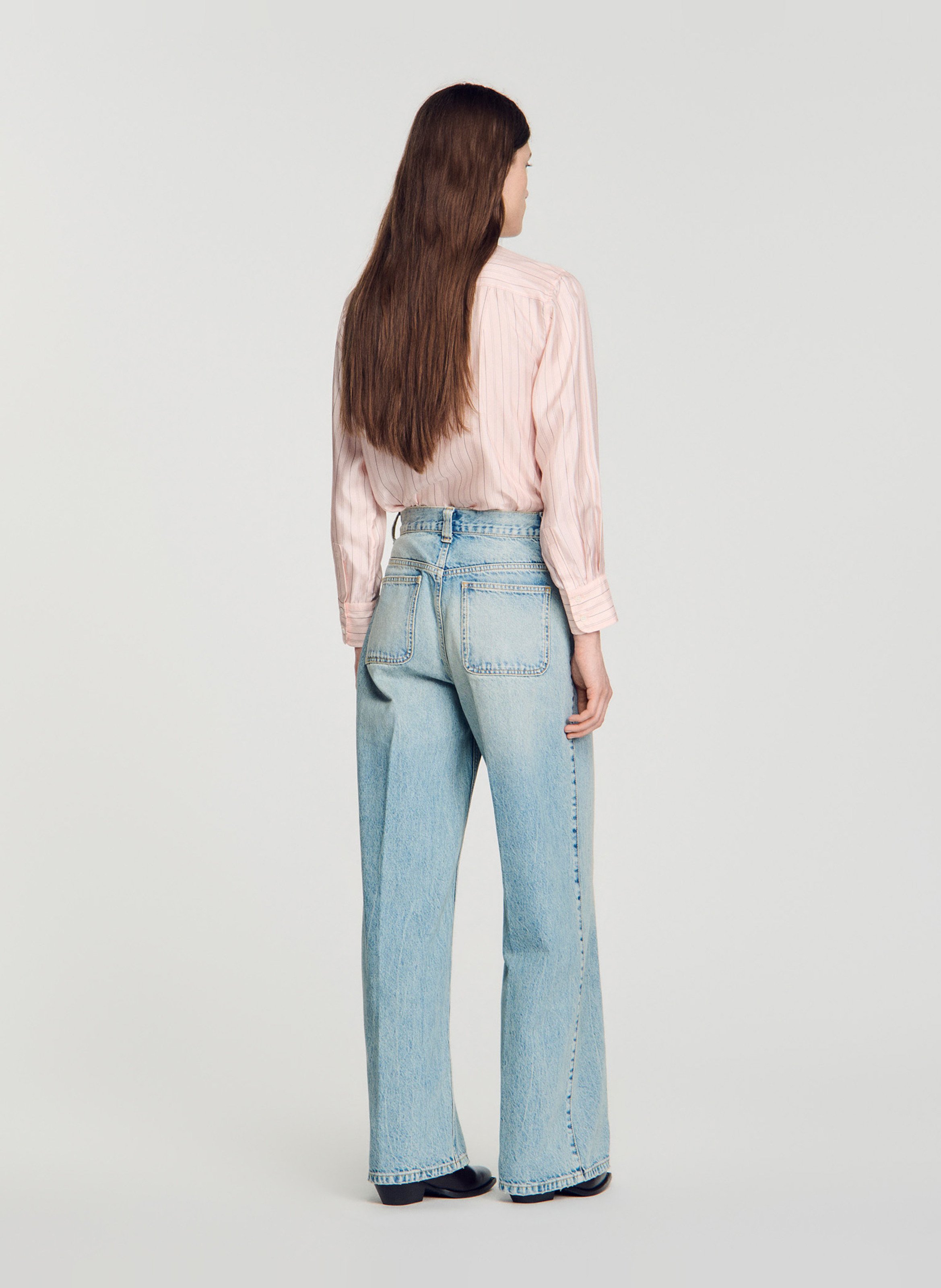 Jean large SANDRO Bleu