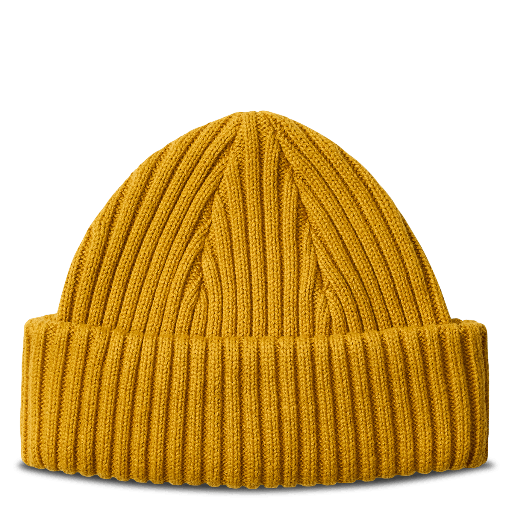 Bonnet en coton bio SELECTED Jaune