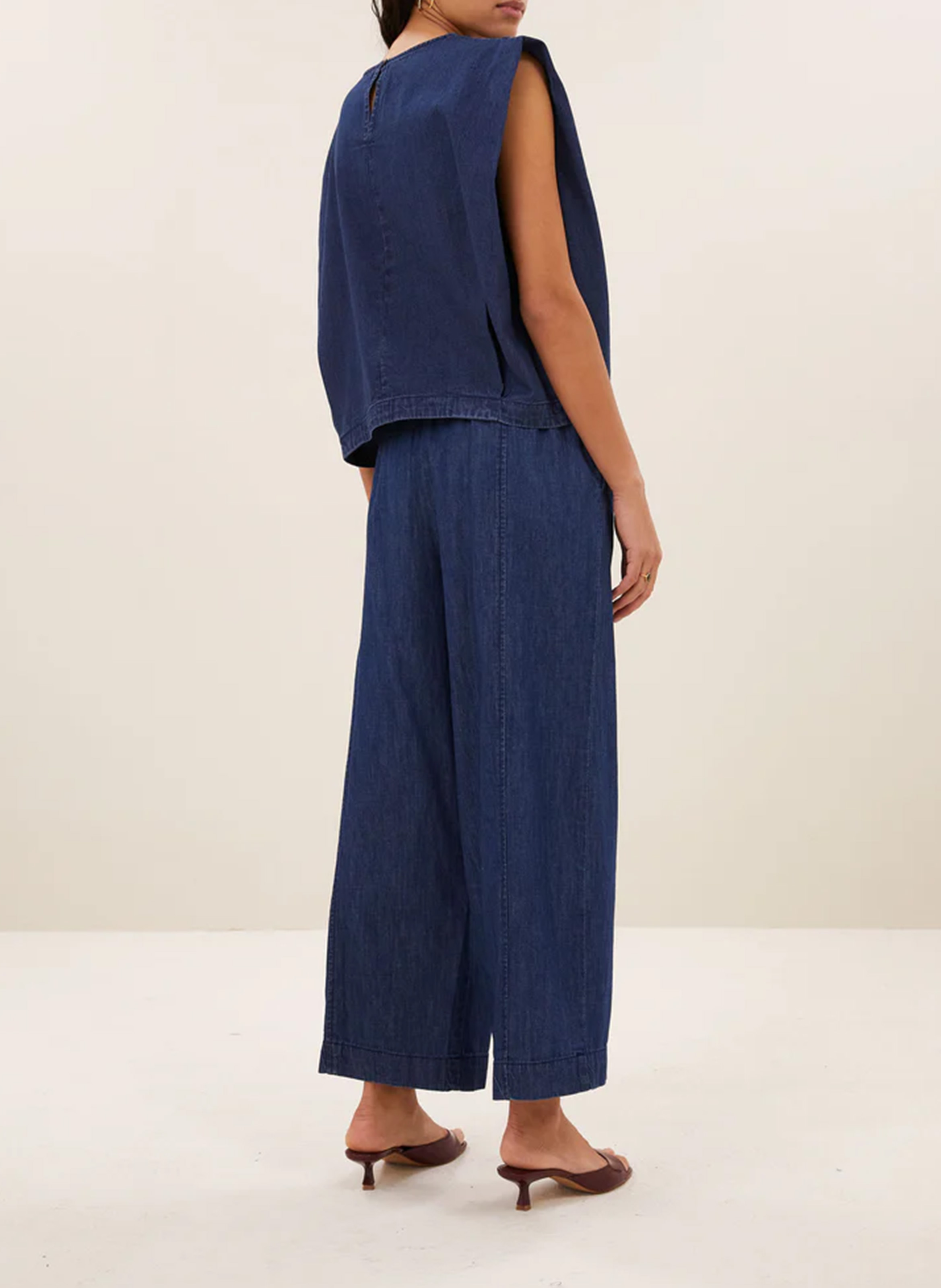 Weite Jeans aus Baumwolle BY BAR Blau