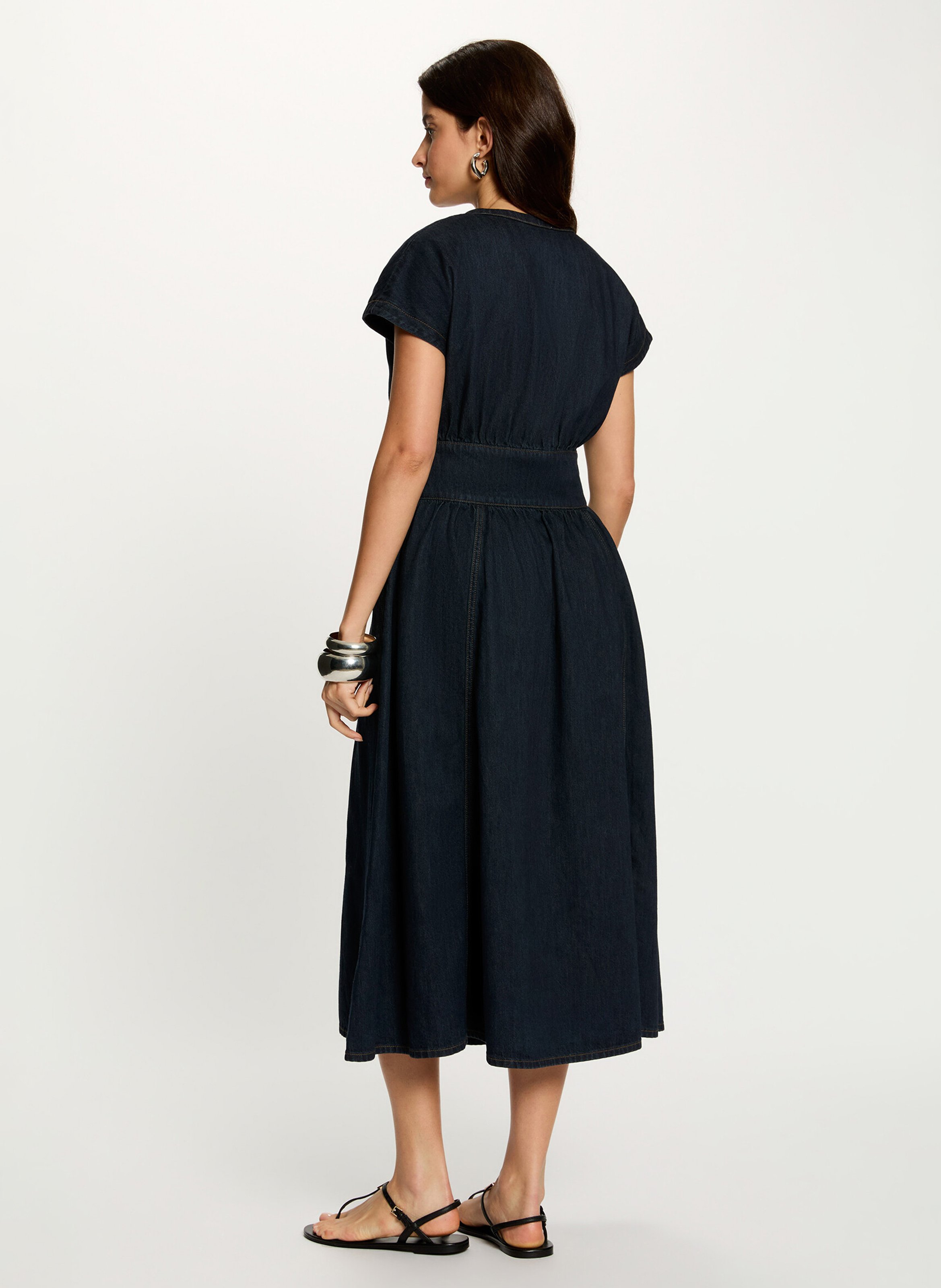 Midikleid aus Strick MORGAN Blau