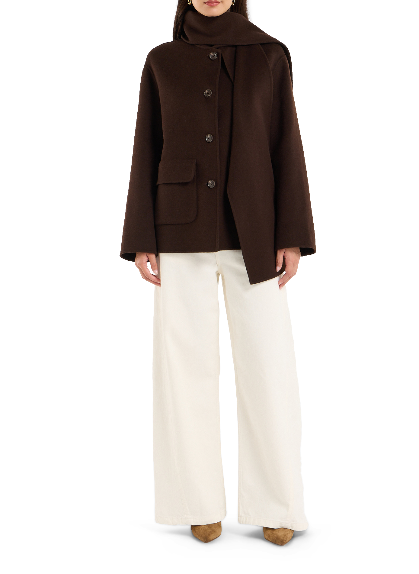 Sacha mixed wool coat SAISON 1865 Brown