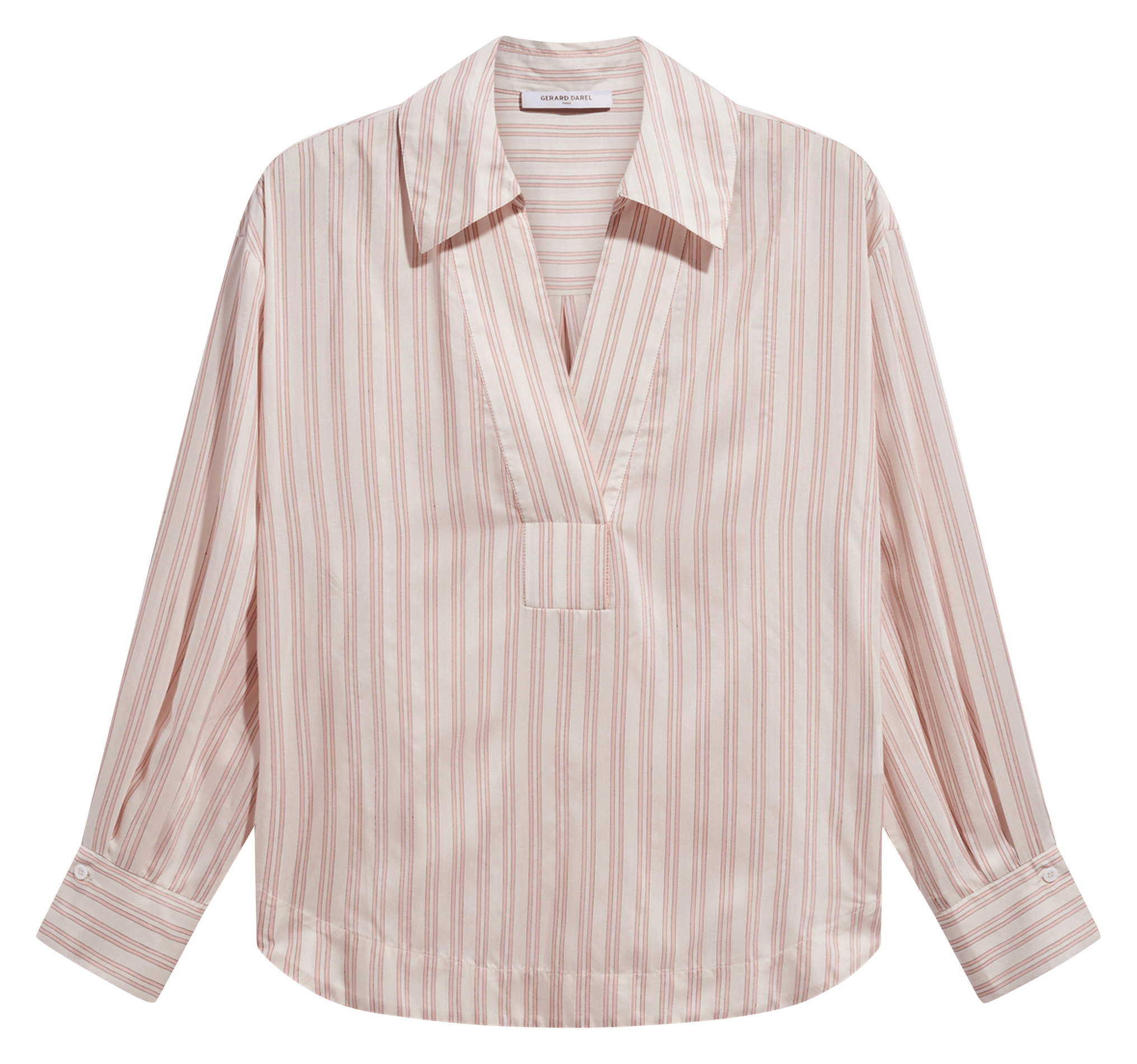 Silk blend straight top GERARD DAREL Red