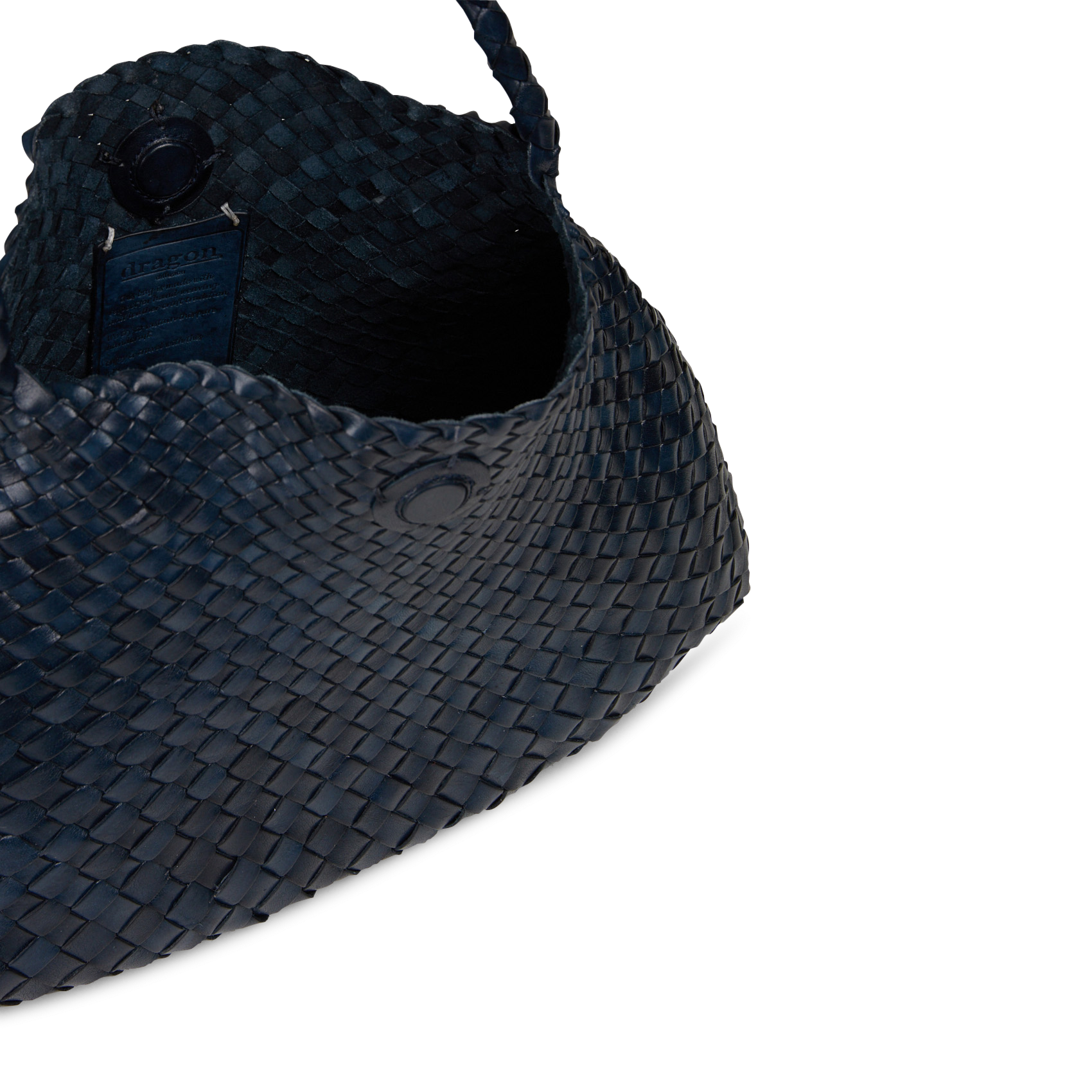 Sac à main en cuir tissé | Bleu DRAGON DIFFUSION Femme