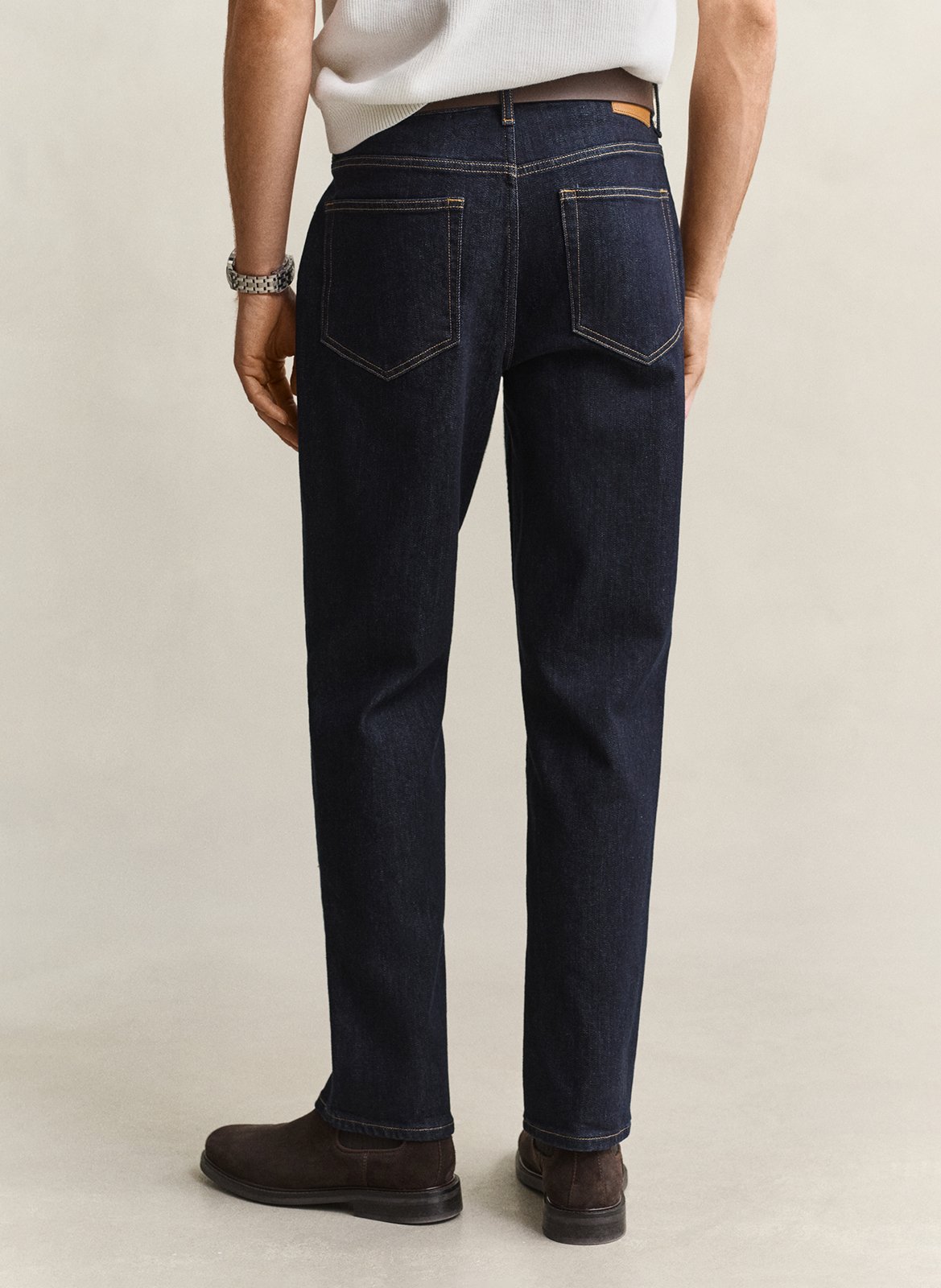 Plain straight jeans GANT Blue