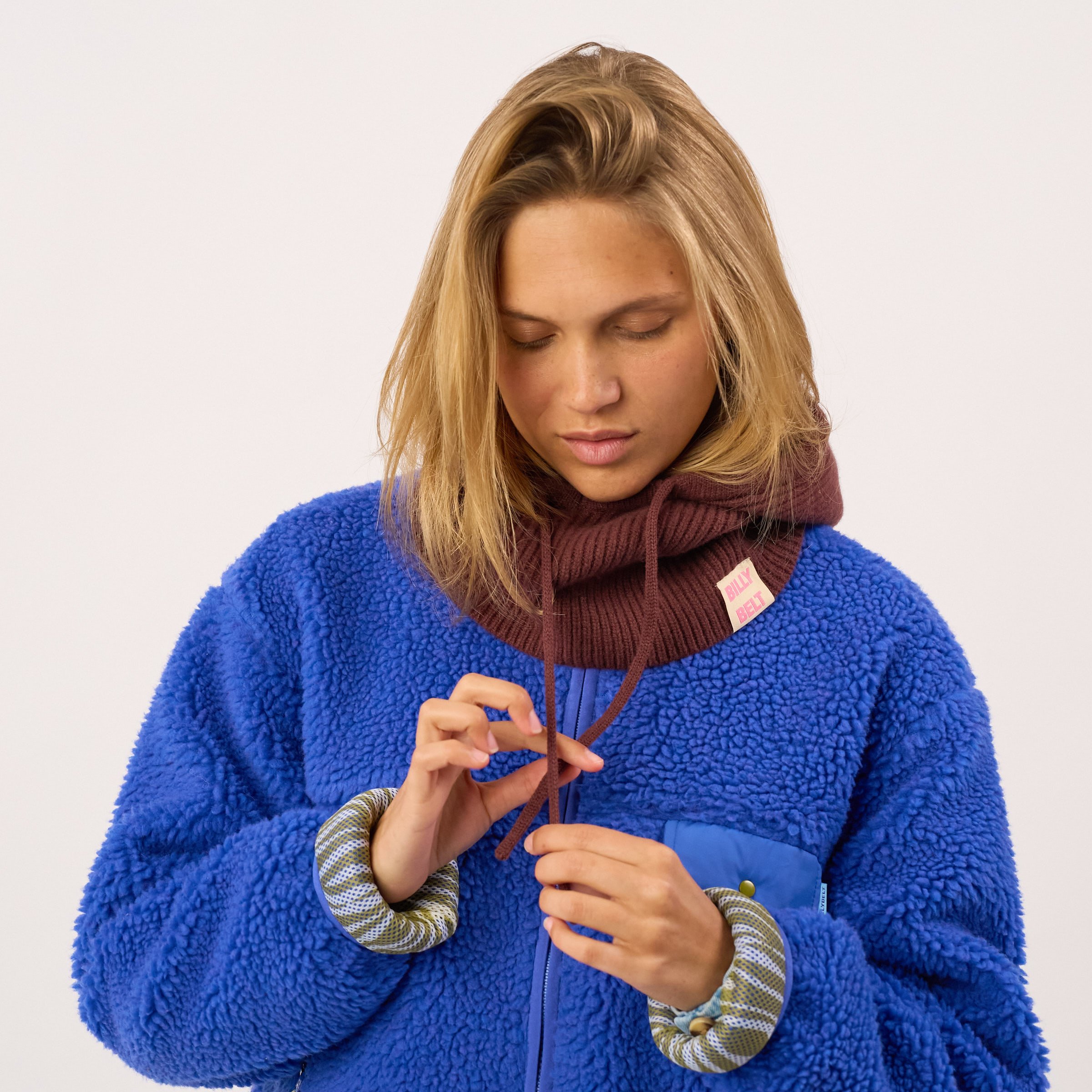 Wool balaclava BILLYBELT Brown