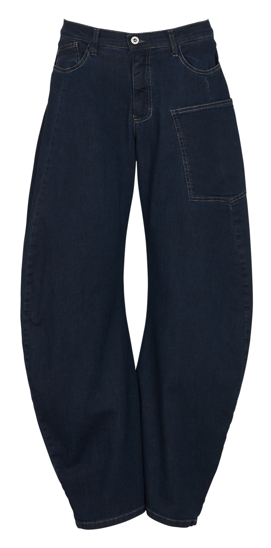 Jeansrock aus Baumwollmischung PLEASE Blau