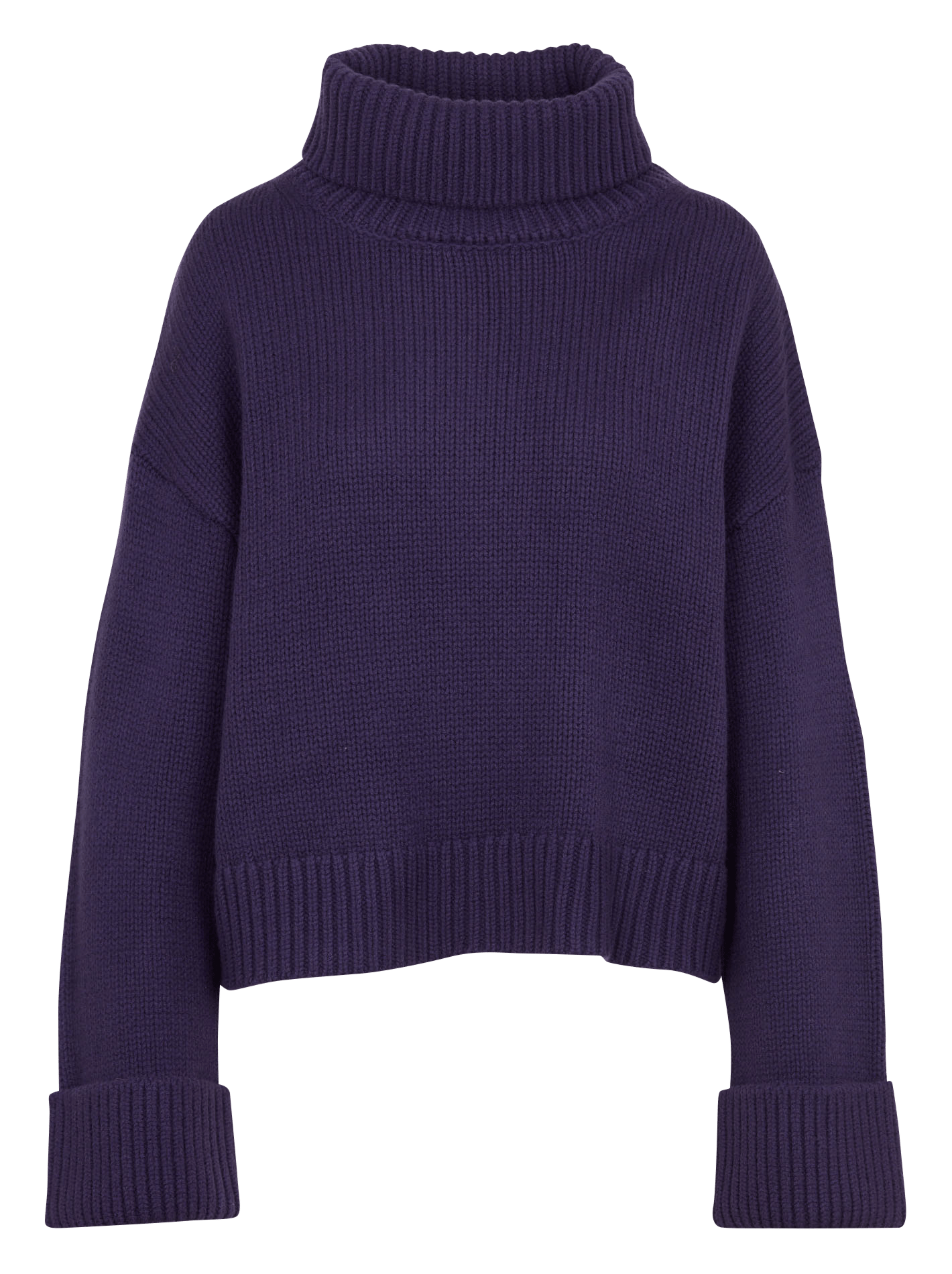 Wool turtleneck sweater IKKS Purple