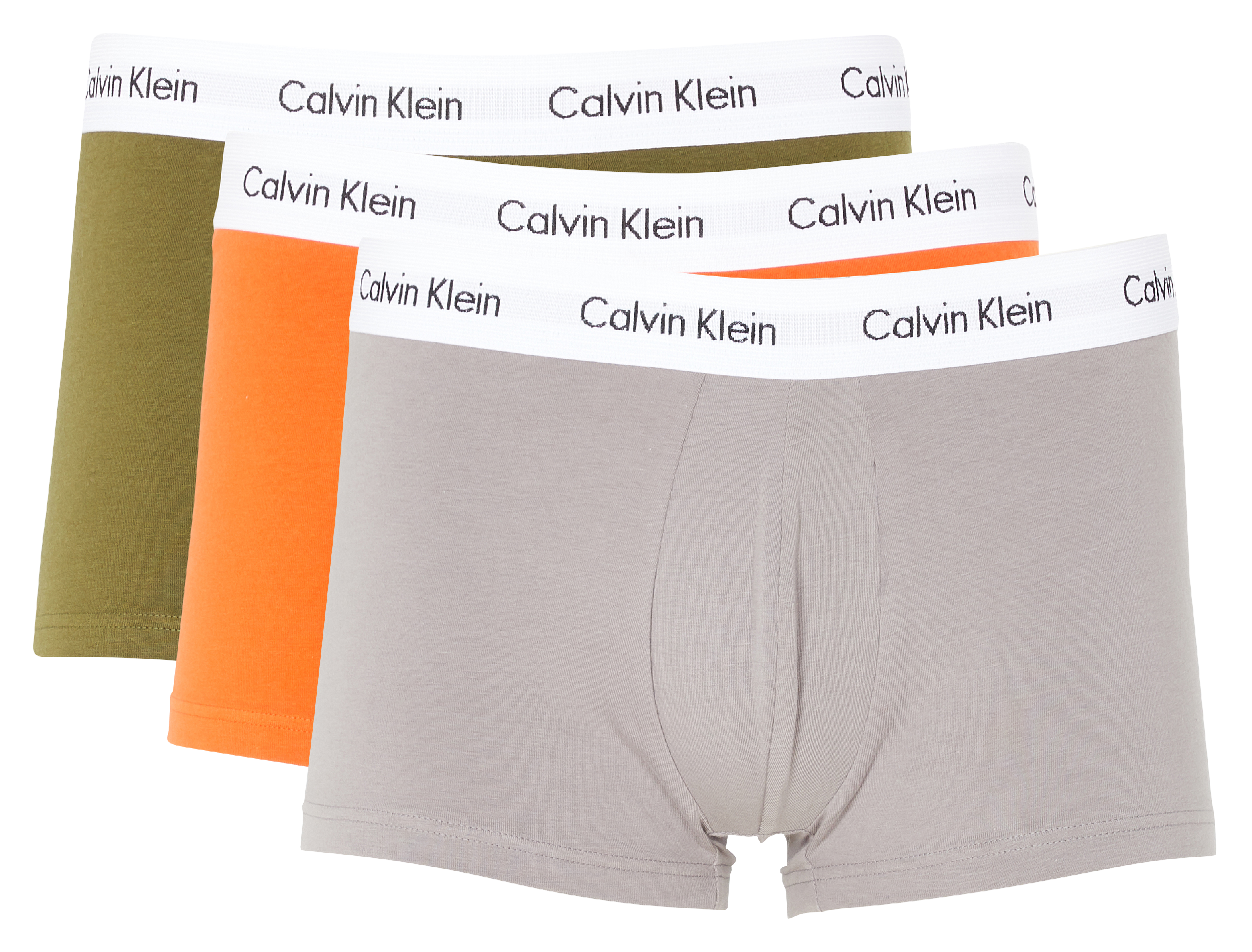 3 Slips Aus Baumwolle Mit Logo in Grau für Herren Calvin Klein Baumwolle Set Herren Bekleidung Unterwäsche Boxershorts und Slips 