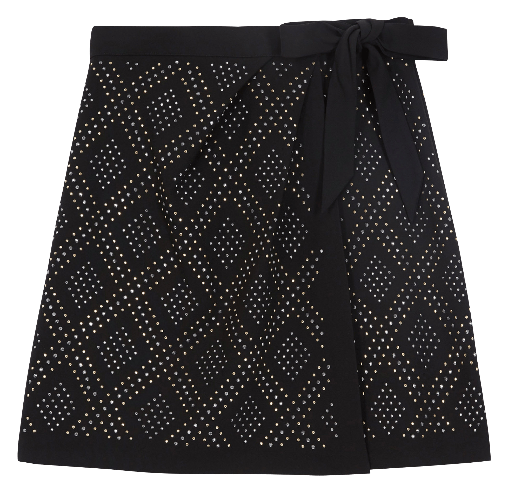 Short Wrap Skirt Black The Kooples Women Place des Tendances