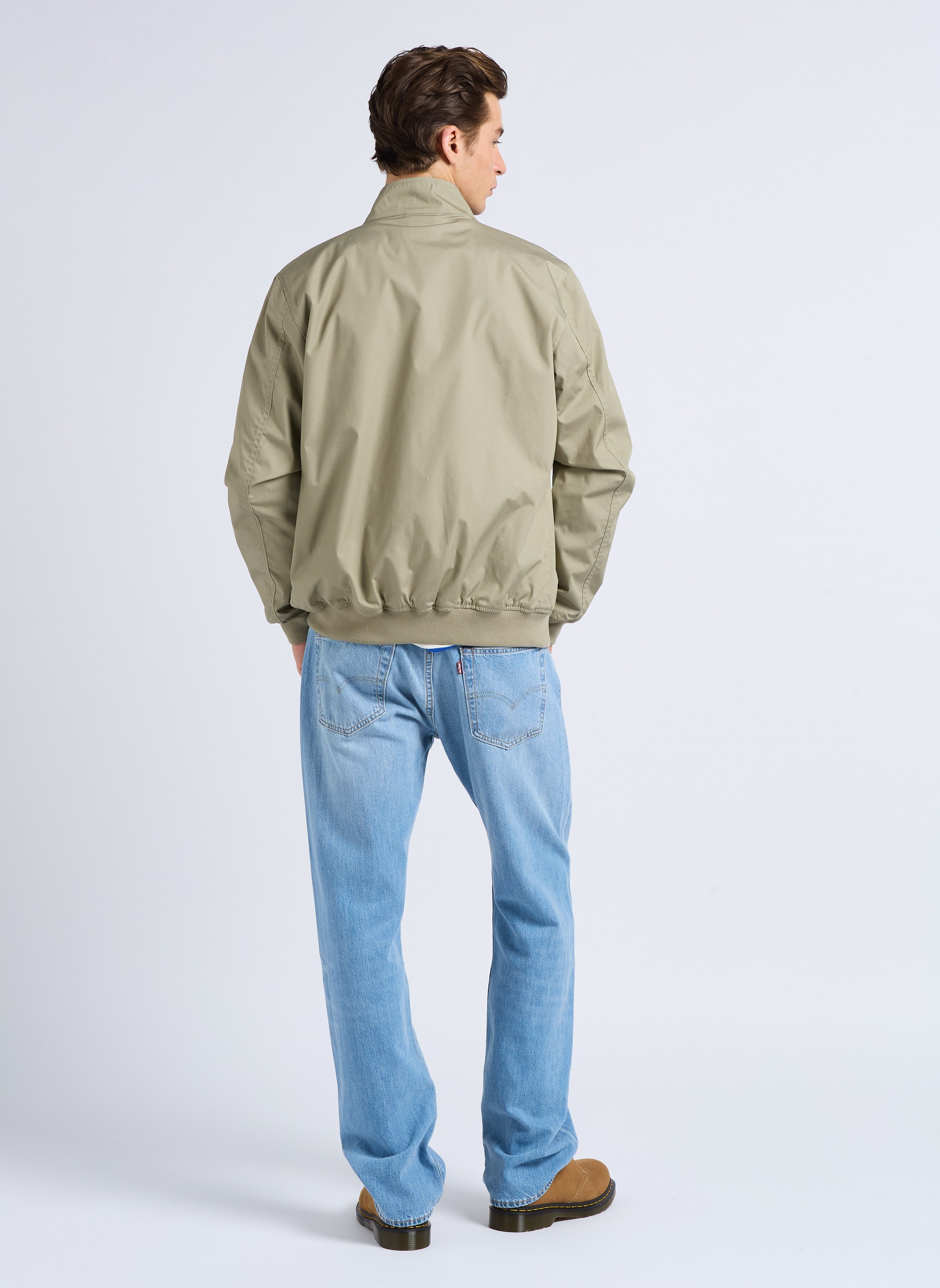 Blouson col montant regular-fit Kaki