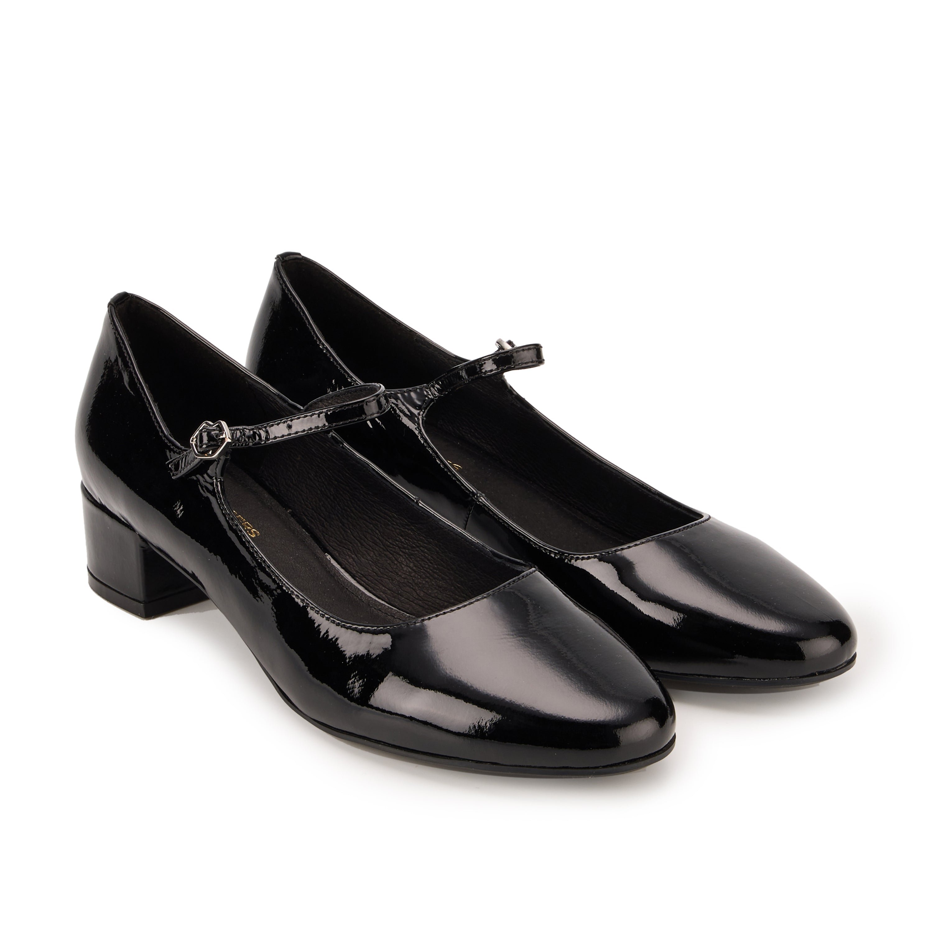 Leather Mary Janes BONS BAISERS PARIS Black