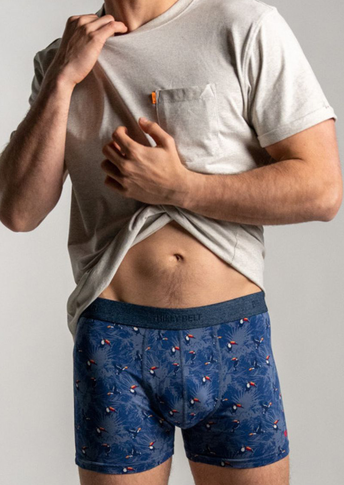 Organic cotton boxers BILLYBELT Blue