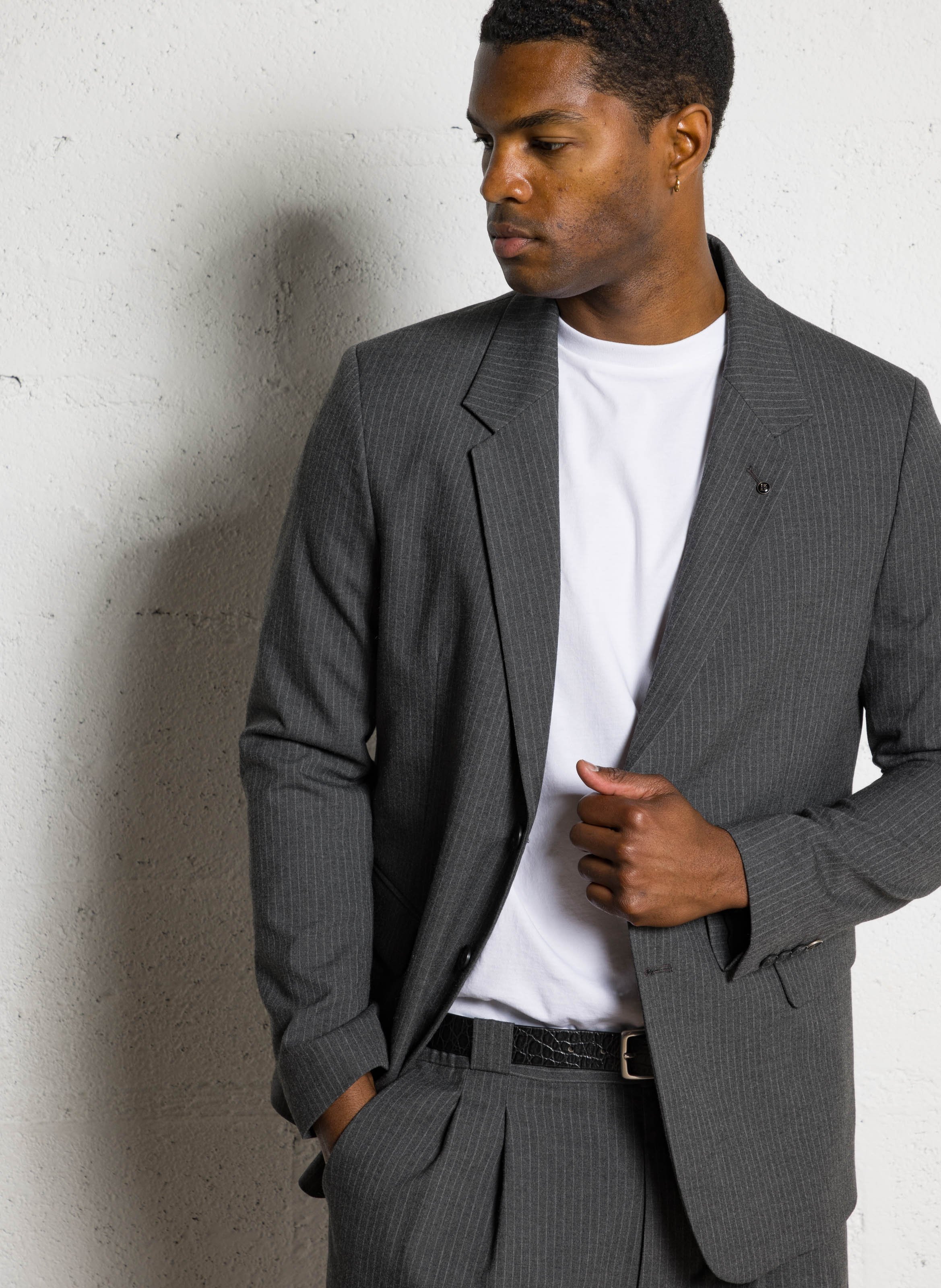 Striped suit jacket IKKS Grey