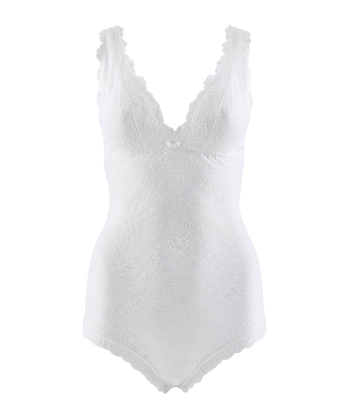 Wireless bodysuit 100% lace AUBADE White