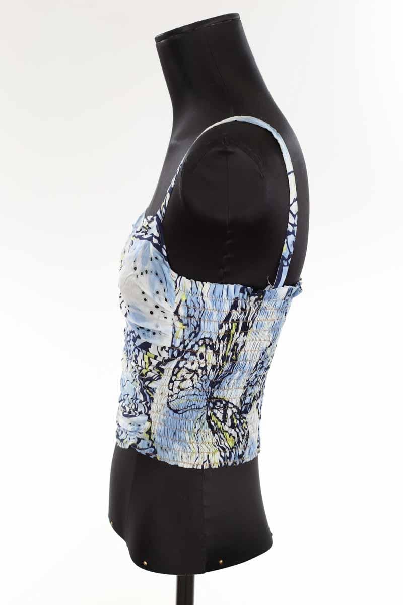 Sleeveless cotton top KENZO - SECONDE MAIN Blue