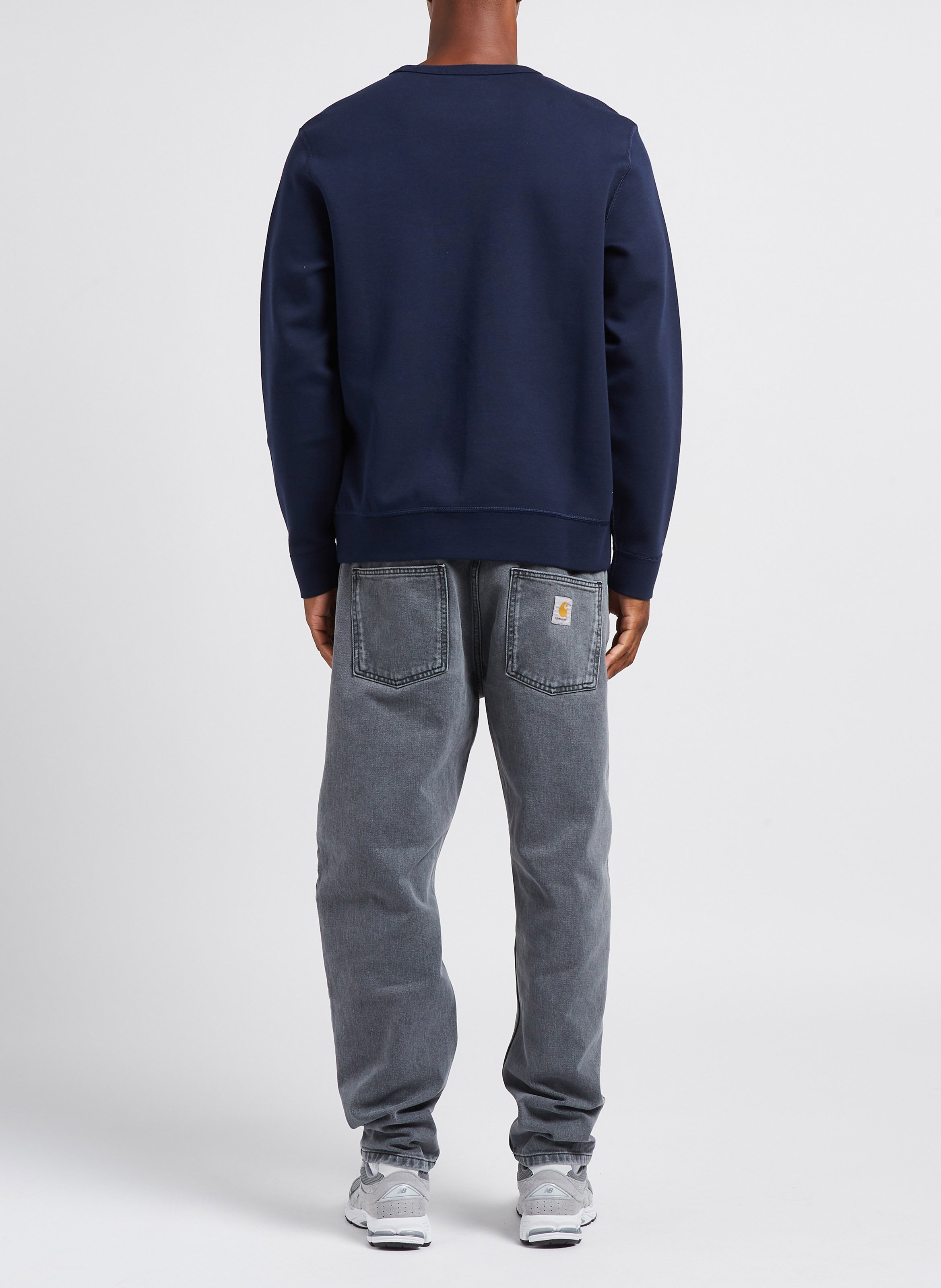 Sweater met hoog sluitende, ronde hals en geborduurd logo POLO RALPH LAUREN Blauw