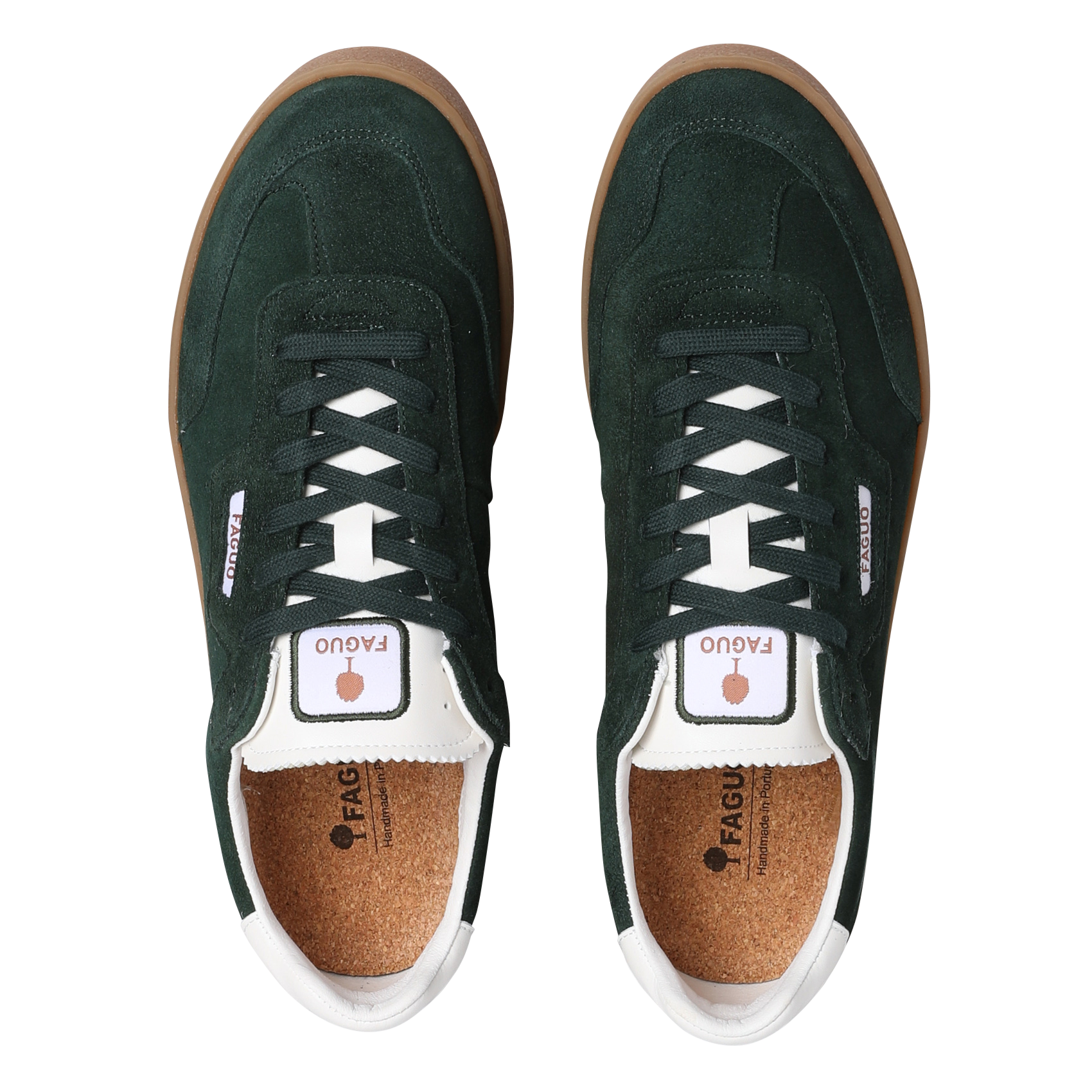 Wildleder-Sneaker FAGUO Grun