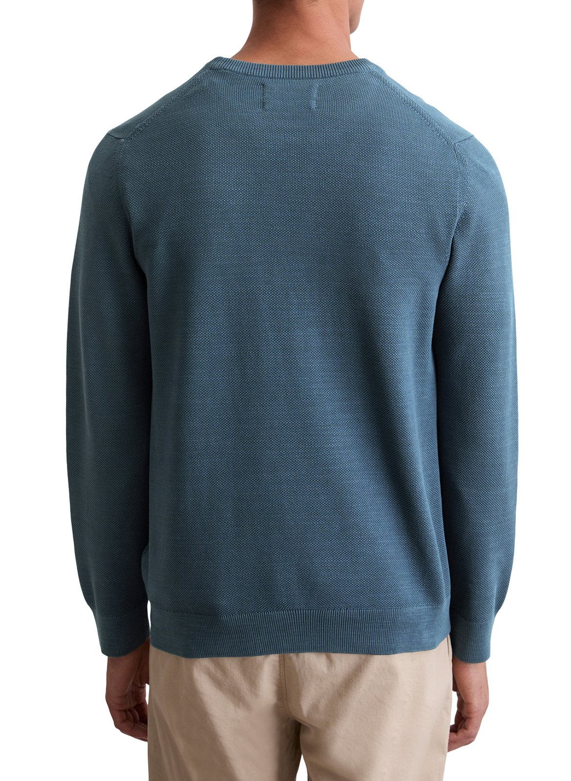 Pull droit en coton MARC O'POLO Bleu