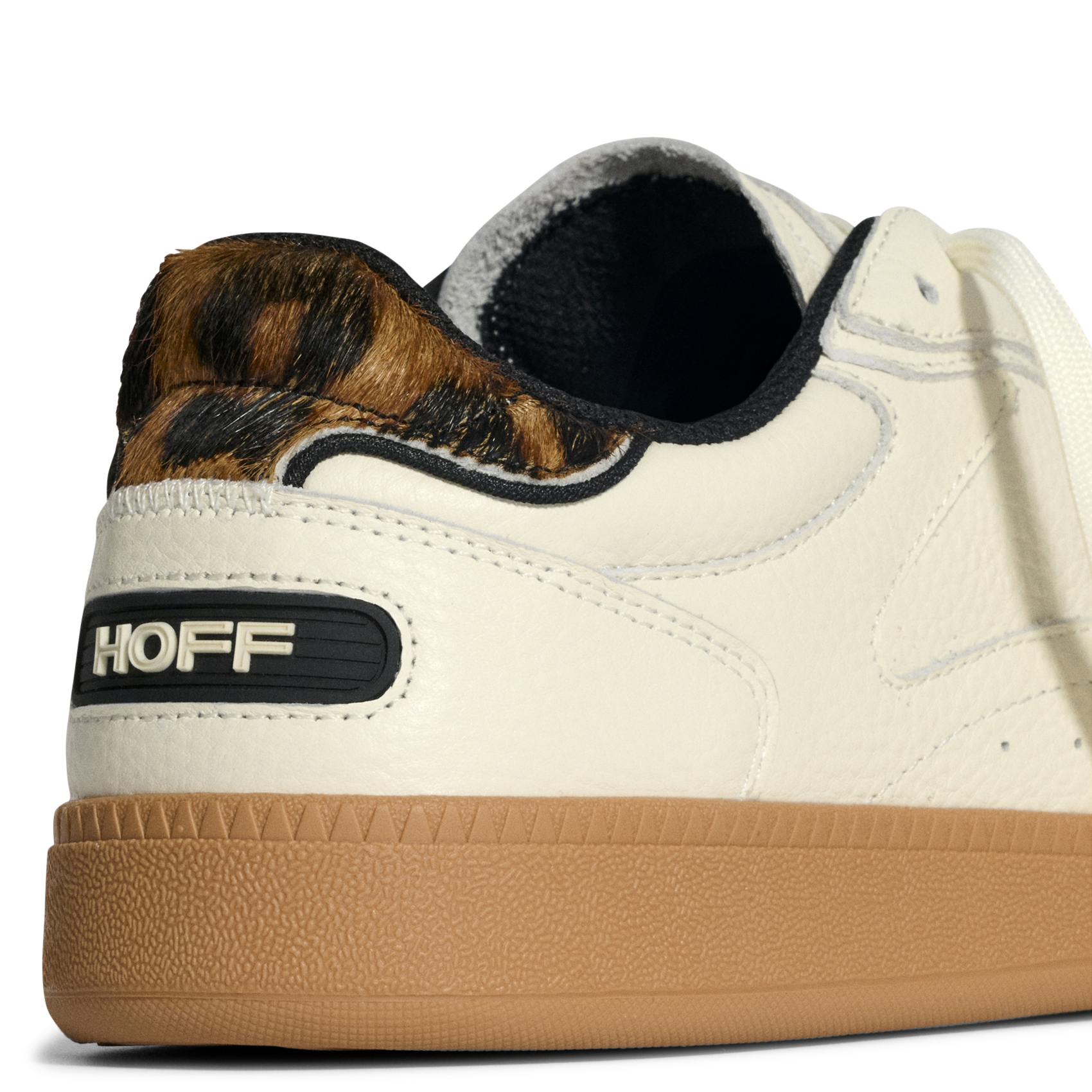 Low-top leather mix sneakers HOFF White