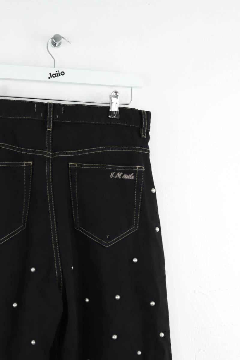 Cotton straight jeans ISABEL MARANT - Seconde Main Black