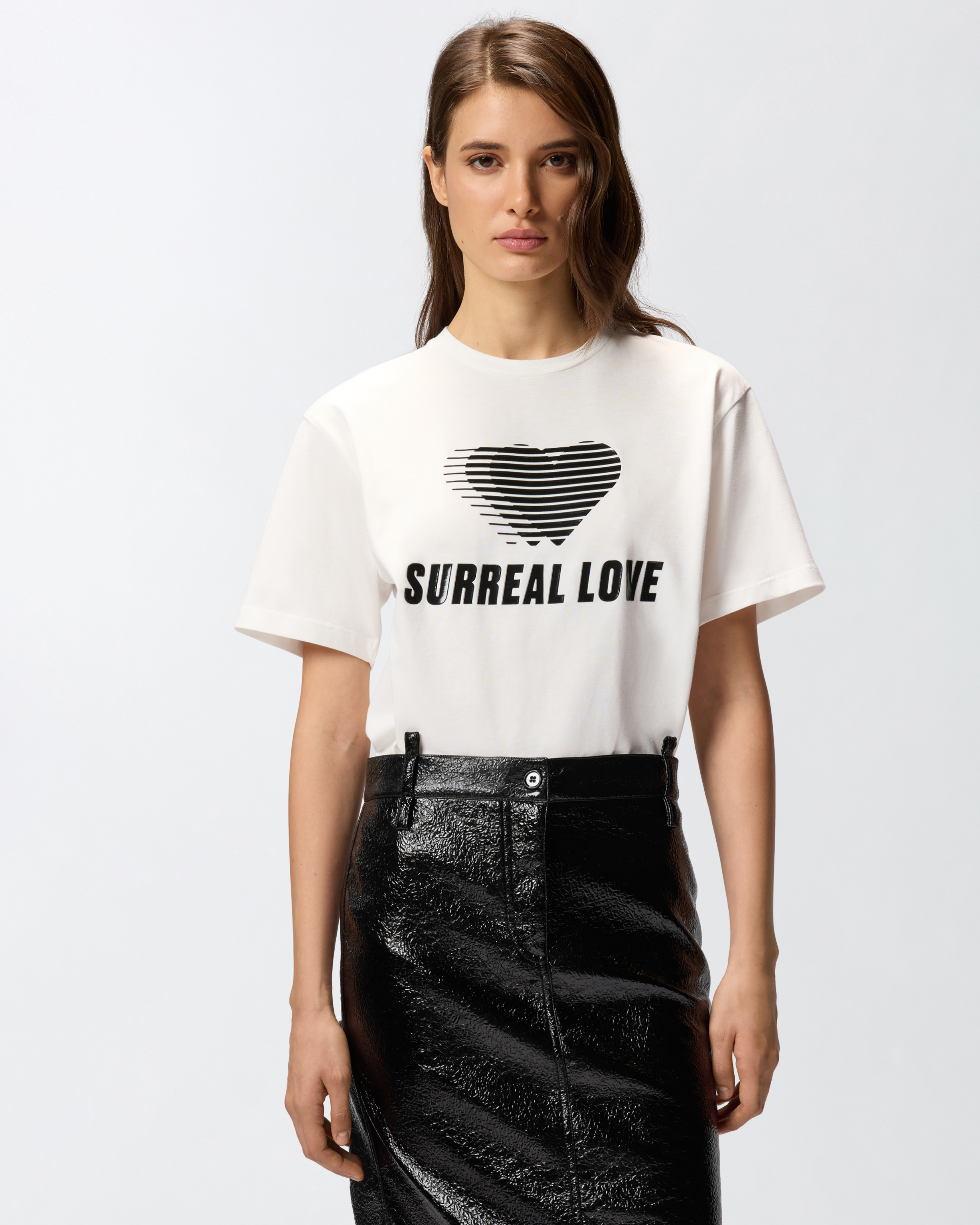 T-shirt with print PINKO White