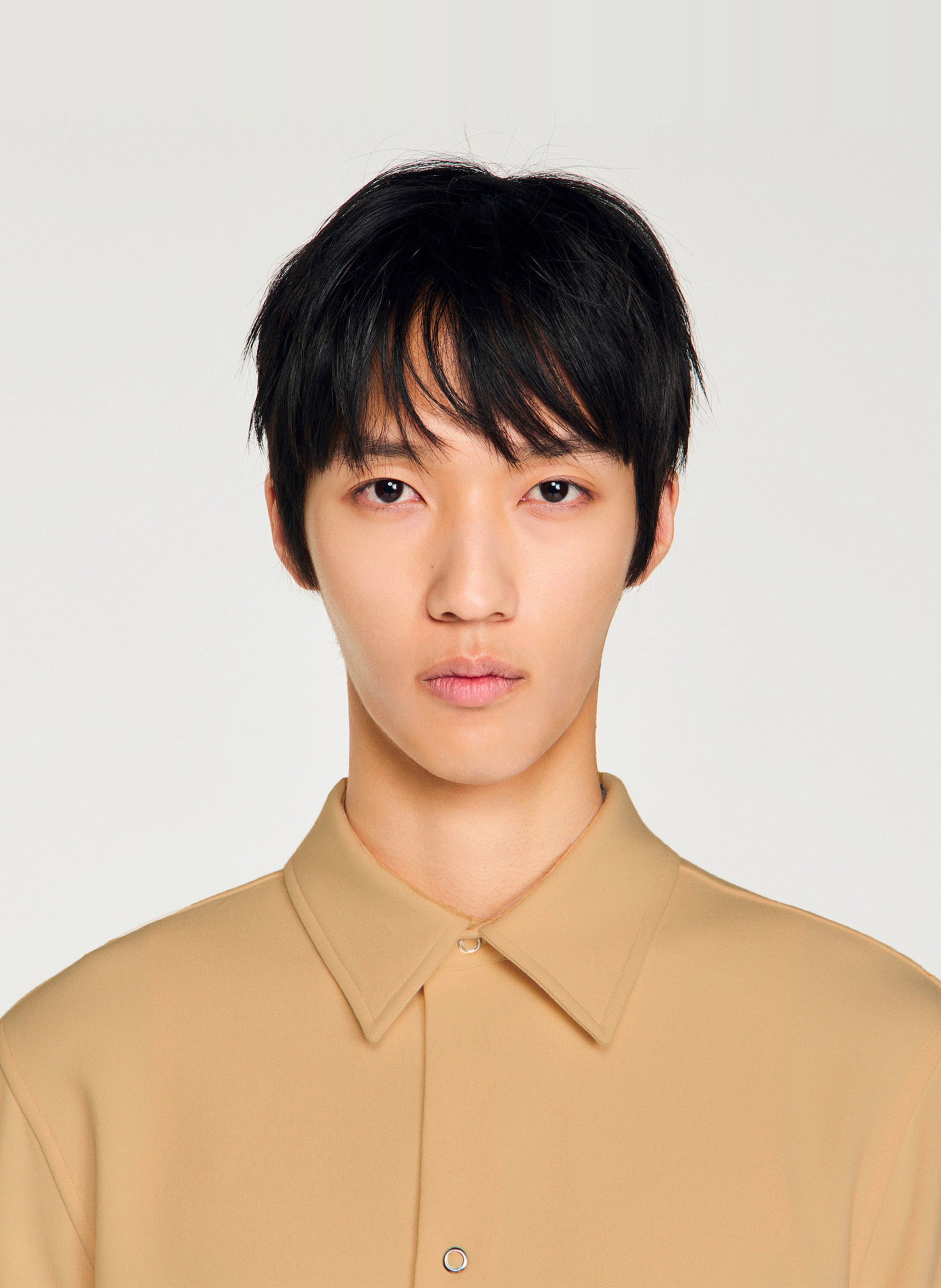 Chemise droite à col classique SANDRO Beige