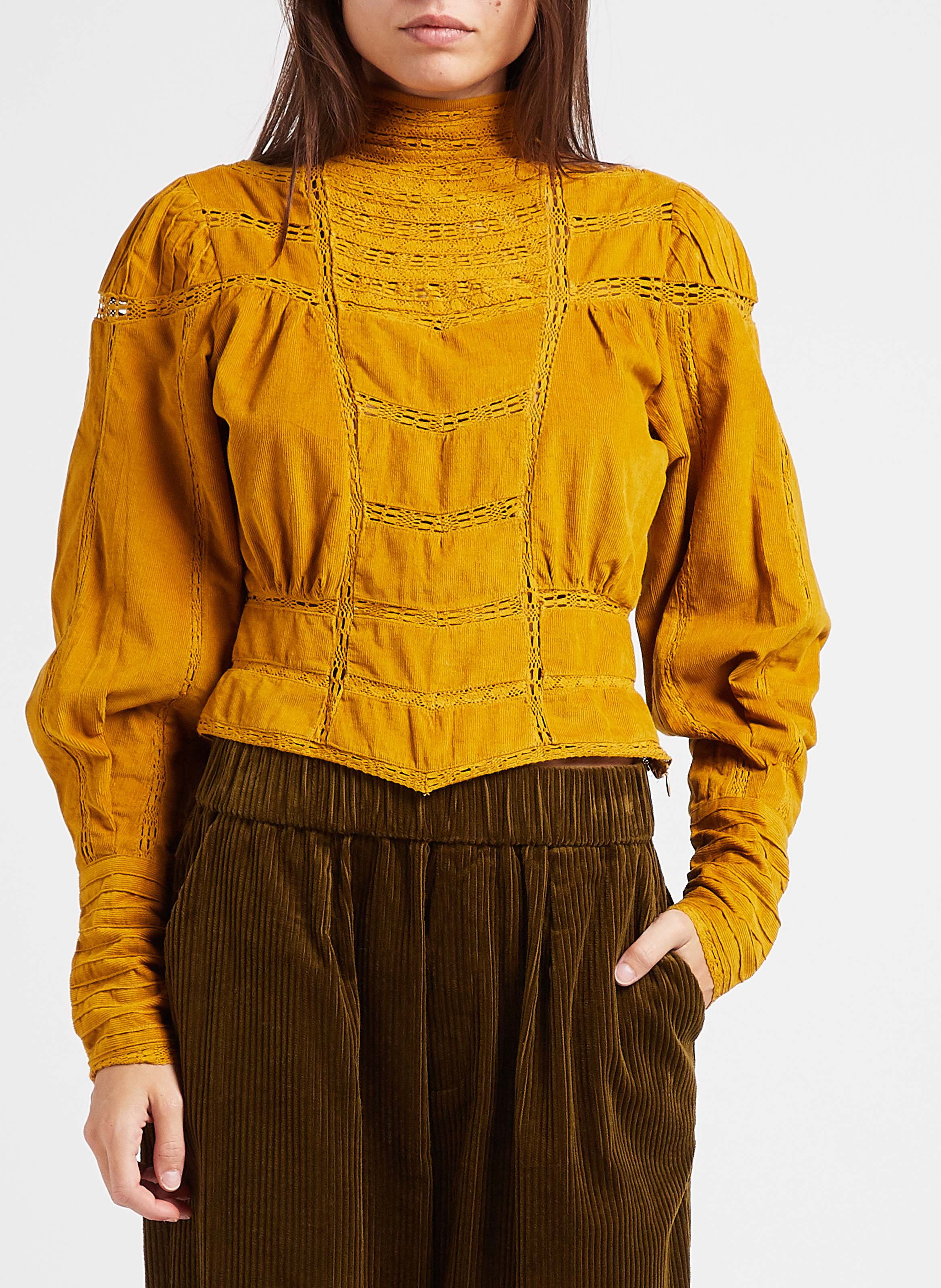 Top col montant en coton MES DEMOISELLES