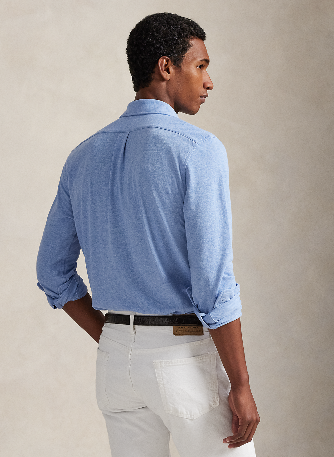 Fitted knit shirt POLO RALPH LAUREN Blue