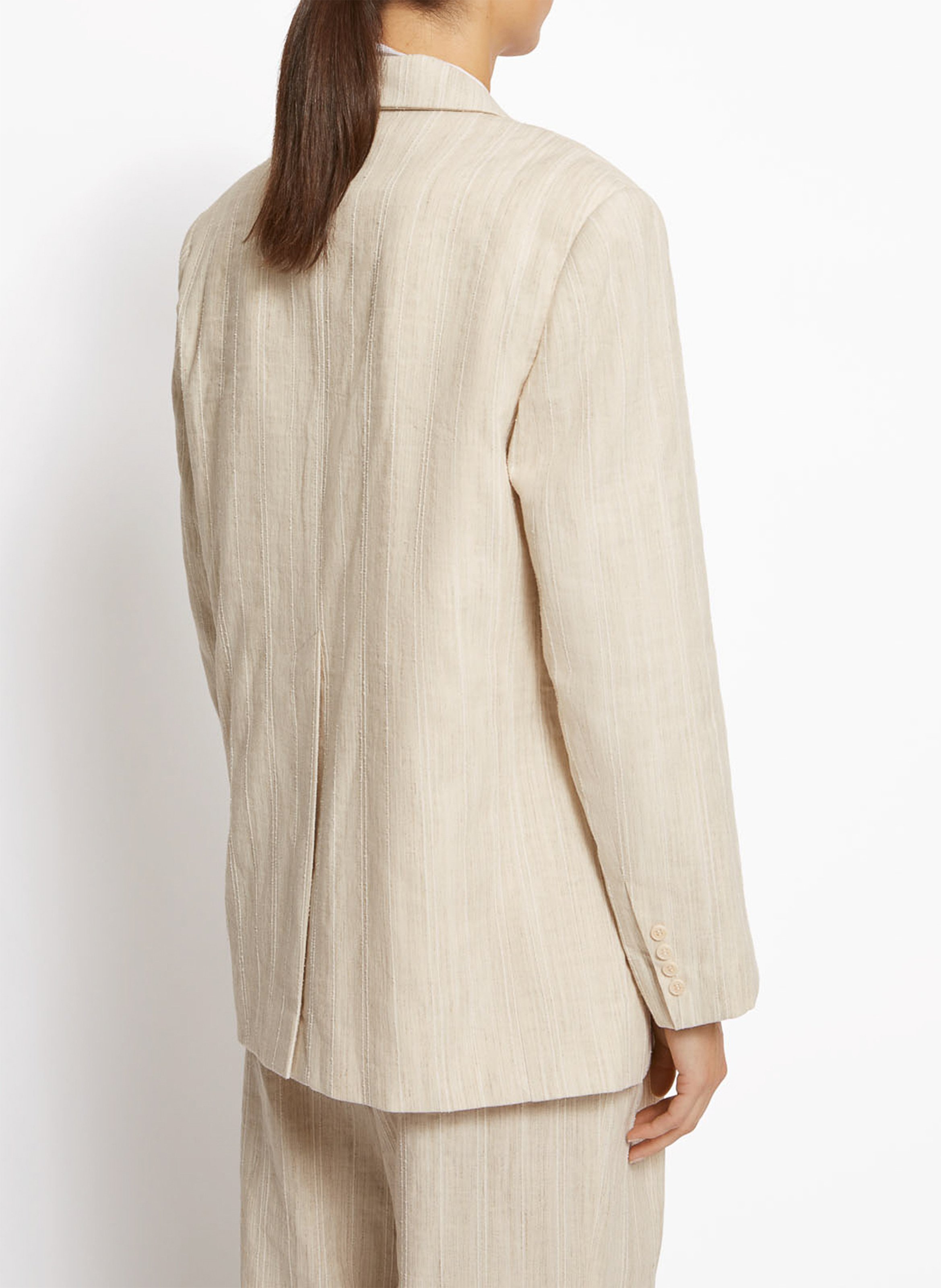 Pantalon tailleur taille haute uni ROSEANNA Beige