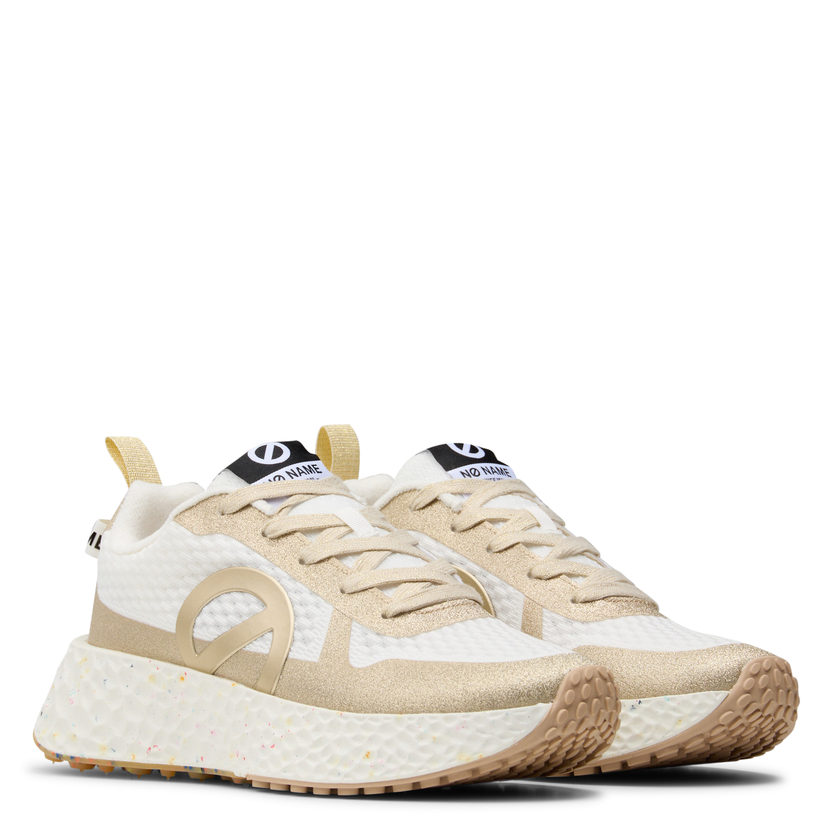 Baskets basses compensées NO NAME Blanc