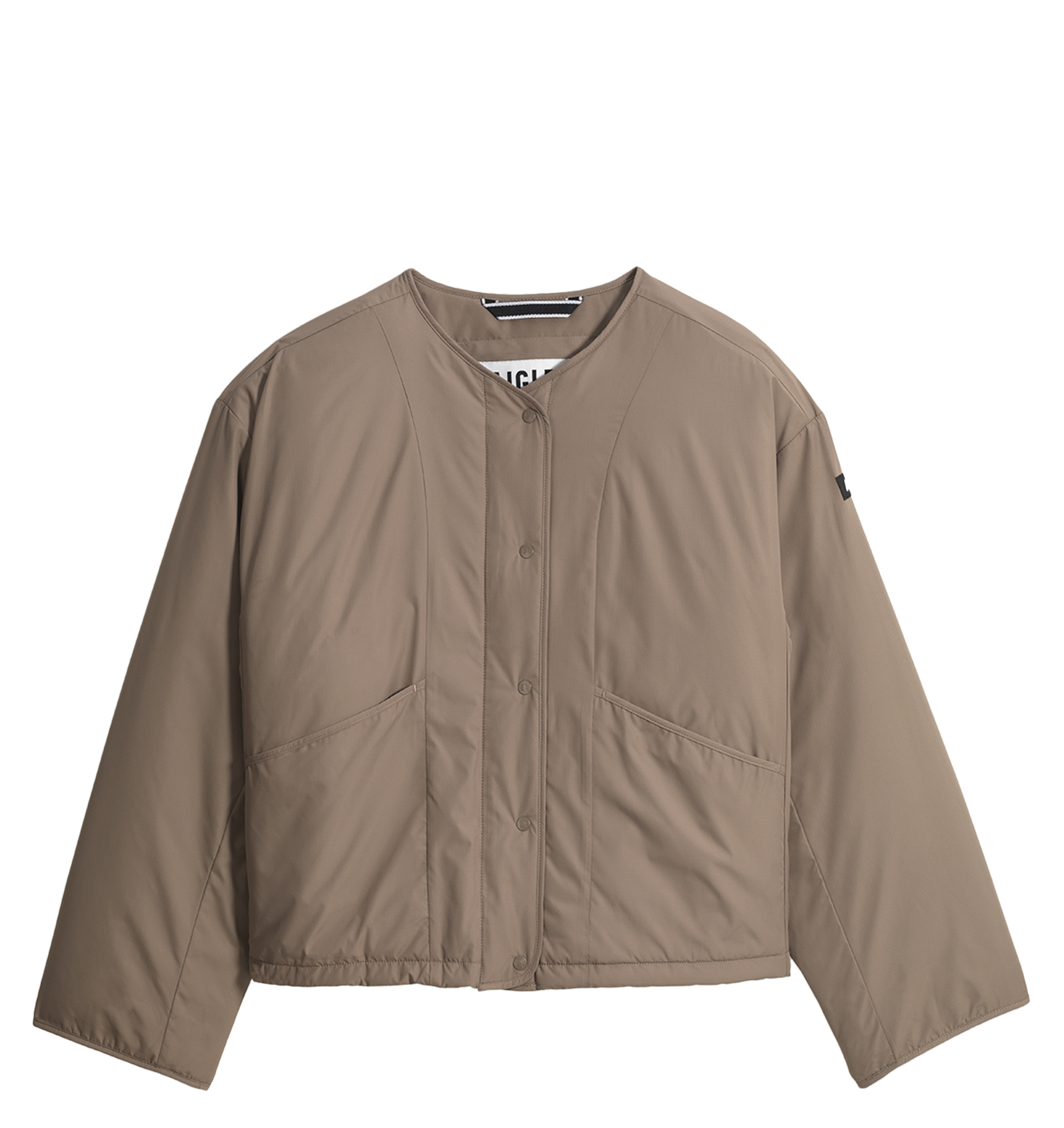 Wijde effen knoopjas AIGLE Bruin