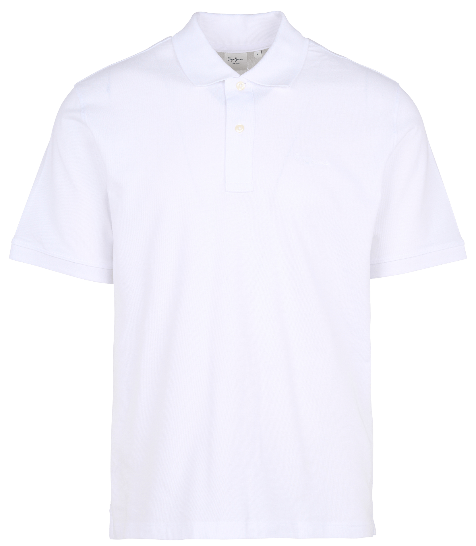 Embroidered cotton polo shirt PEPE JEANS White