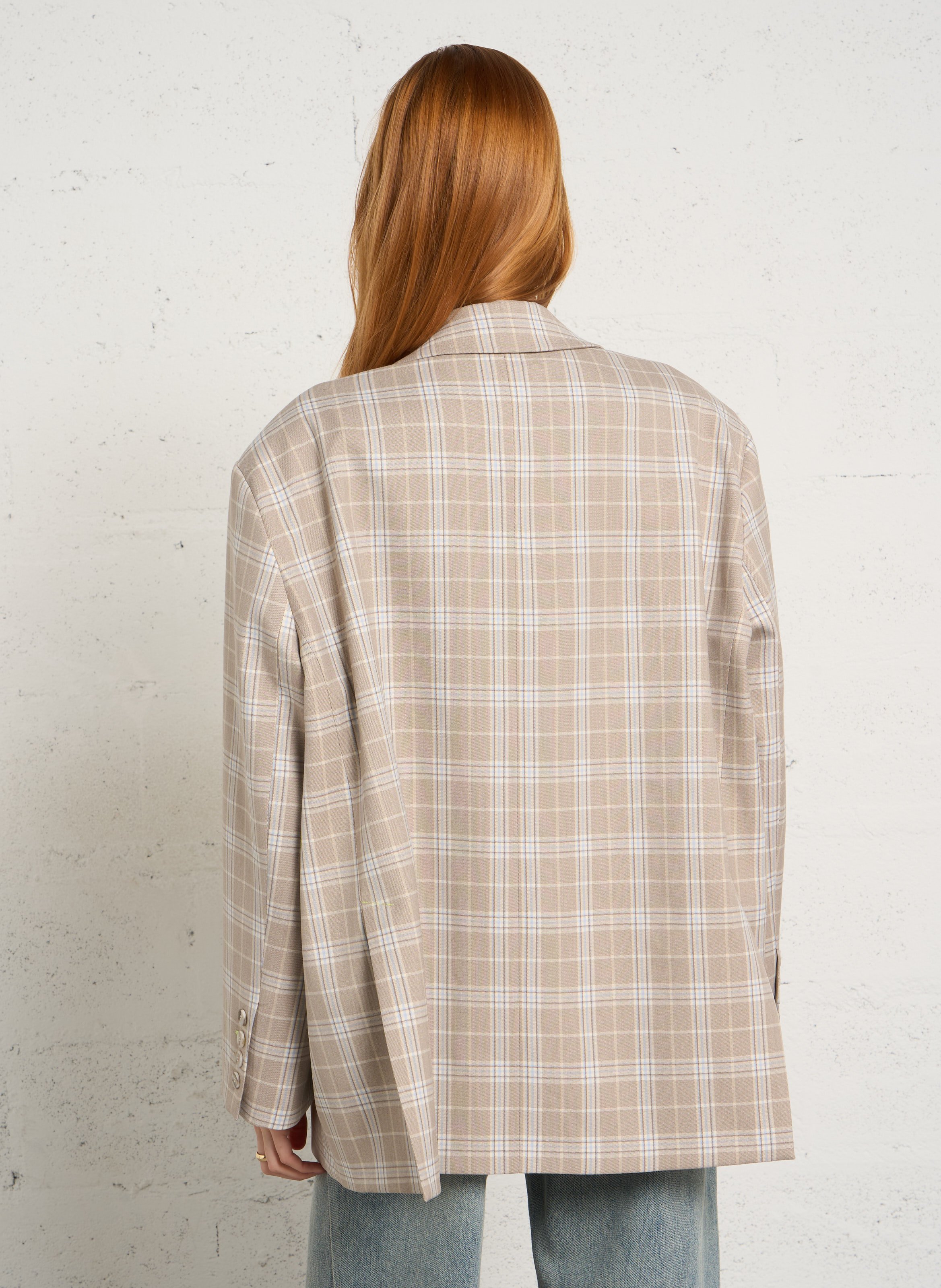 Veste de tailleur à carreaux IMPERIAL Beige