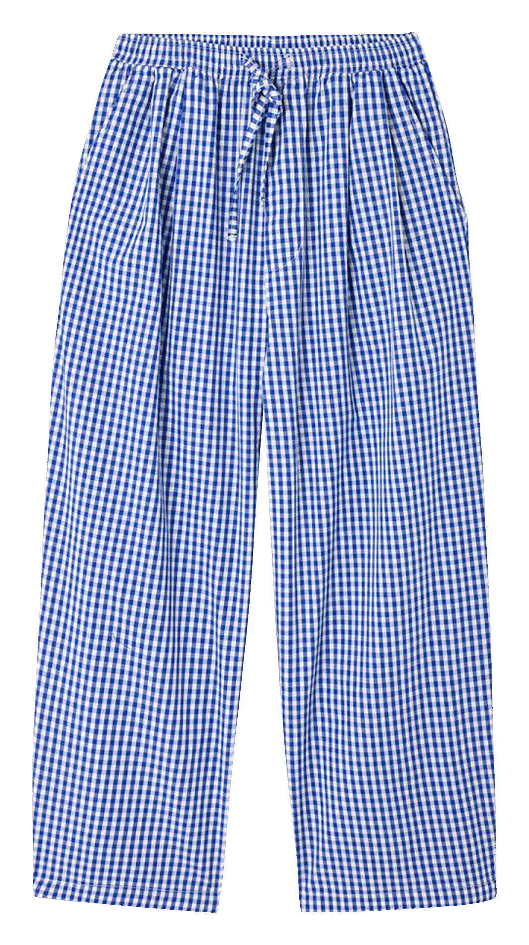Printed cotton wide trousers AMERICAN VINTAGE Blue