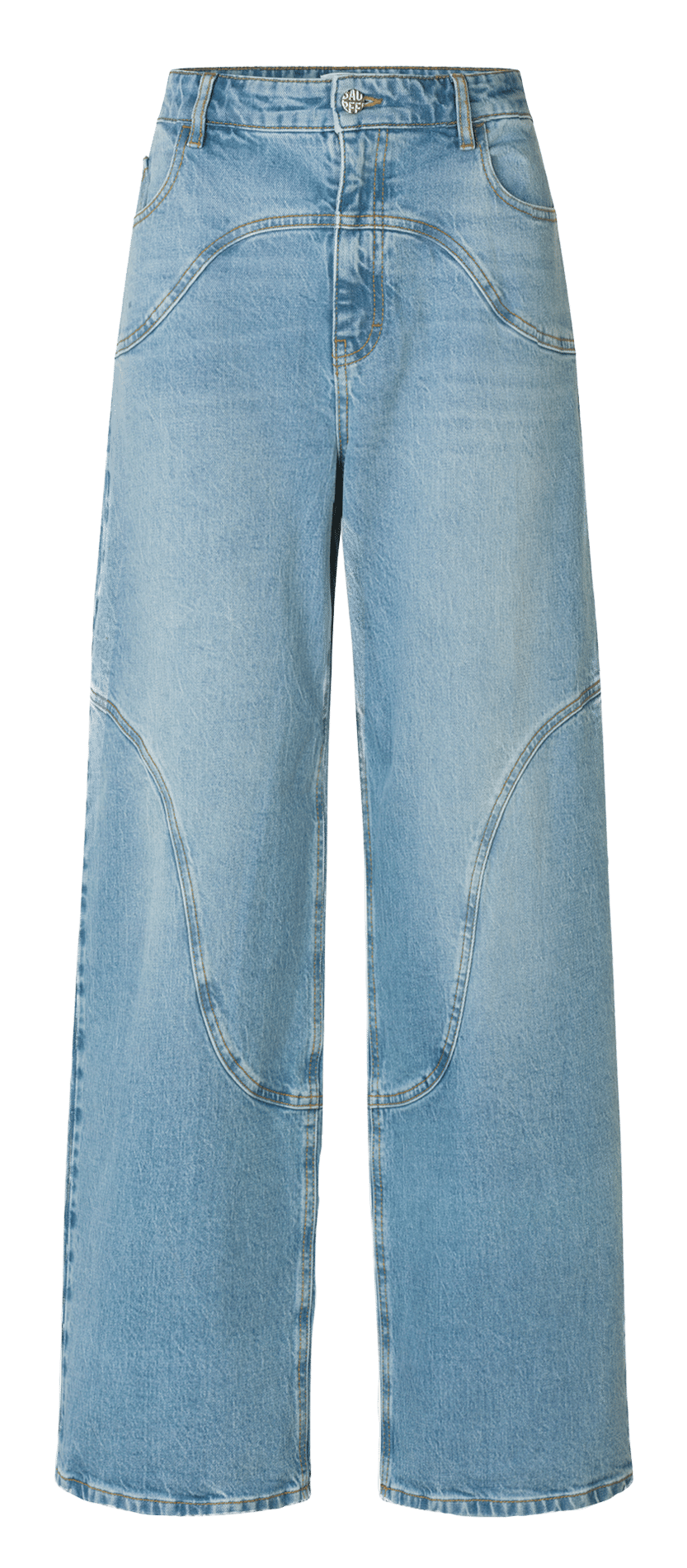 High-waisted wide leg jeans BAUM UND PFERDGARTEN Blue