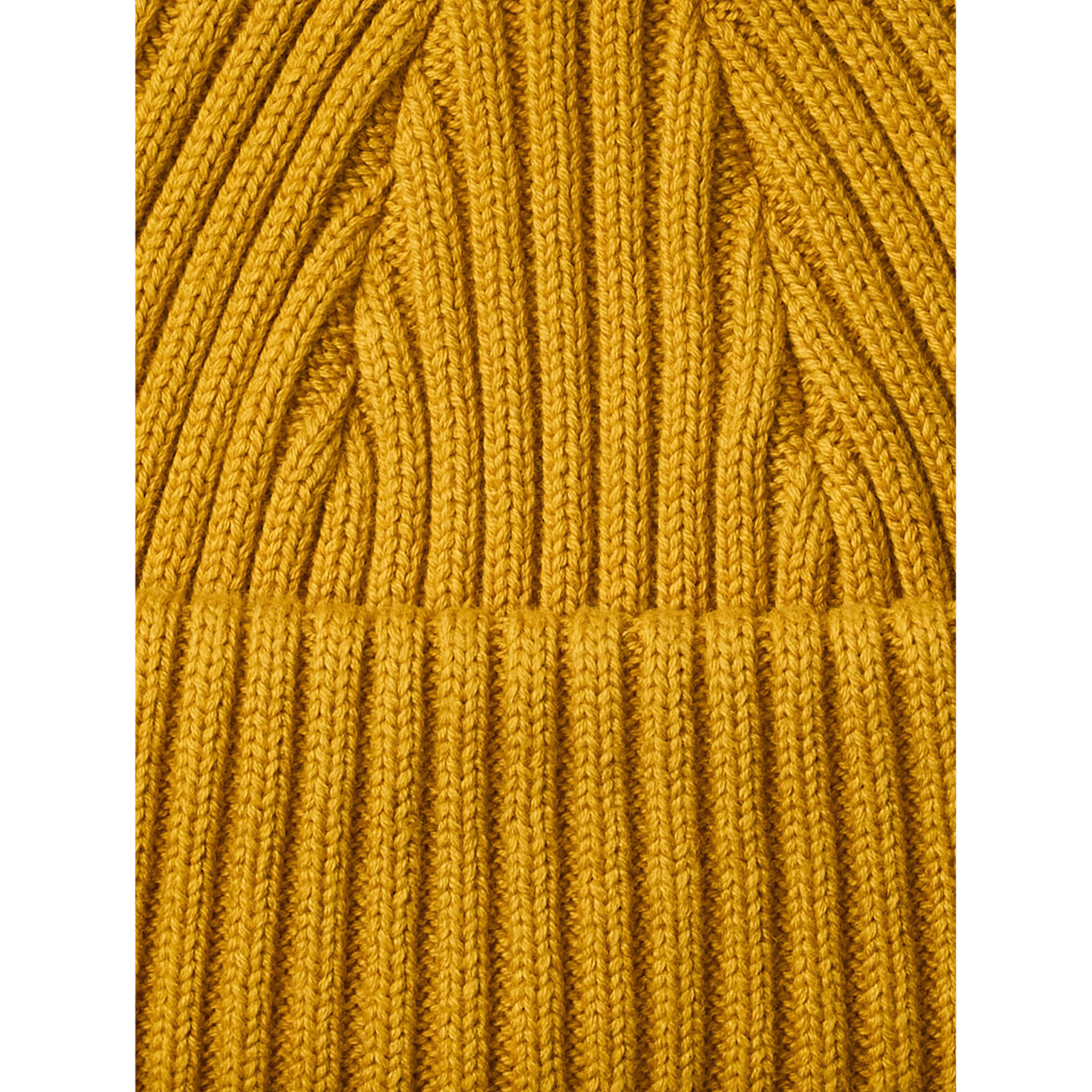Bonnet en coton bio SELECTED Jaune