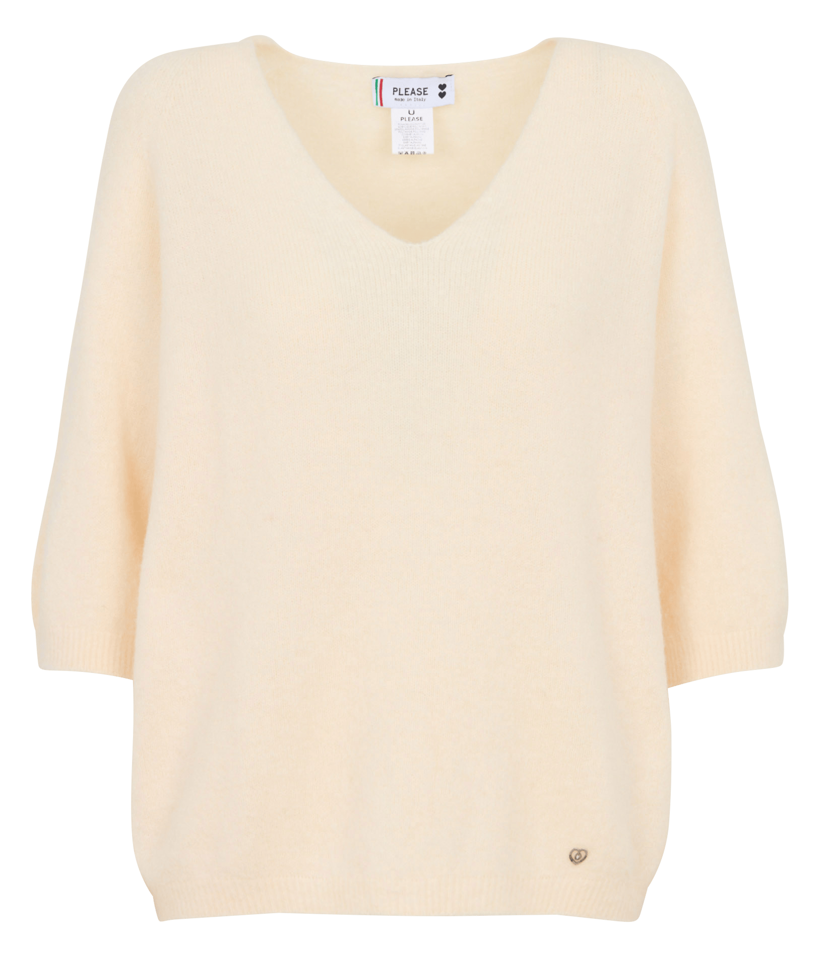 Oversized trui met V-hals PLEASE