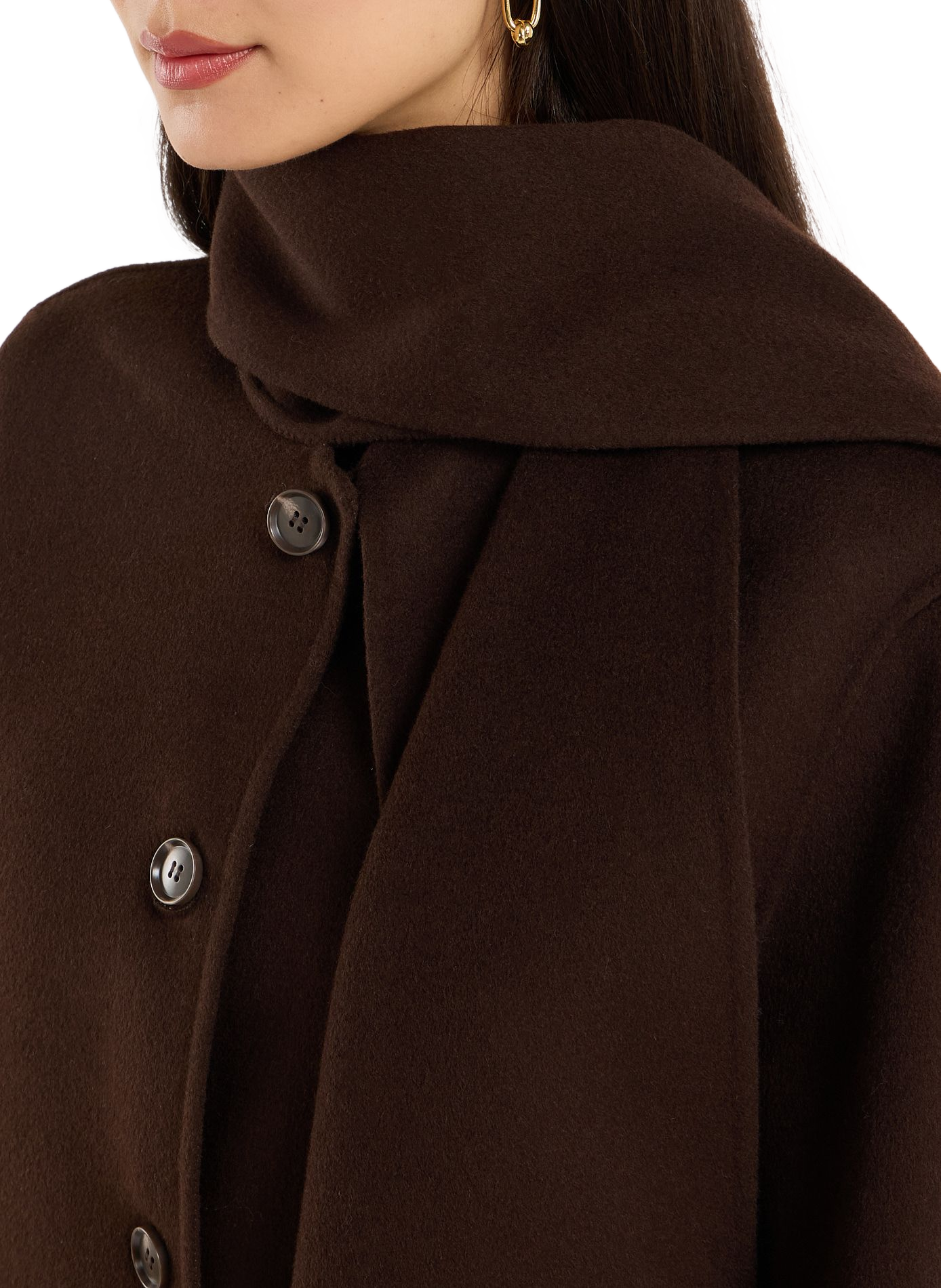 Sacha mixed wool coat SAISON 1865 Brown