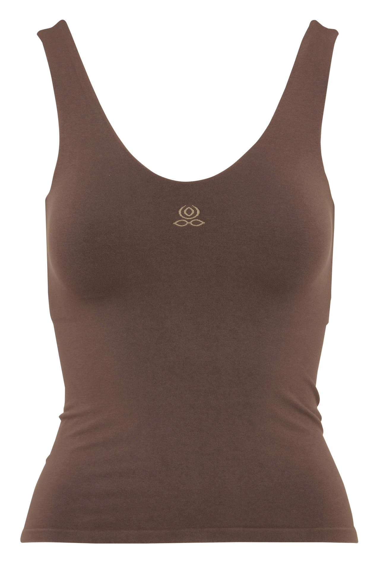 Tanktop mit V-Ausschnitt YOGA SEARCHER Braun