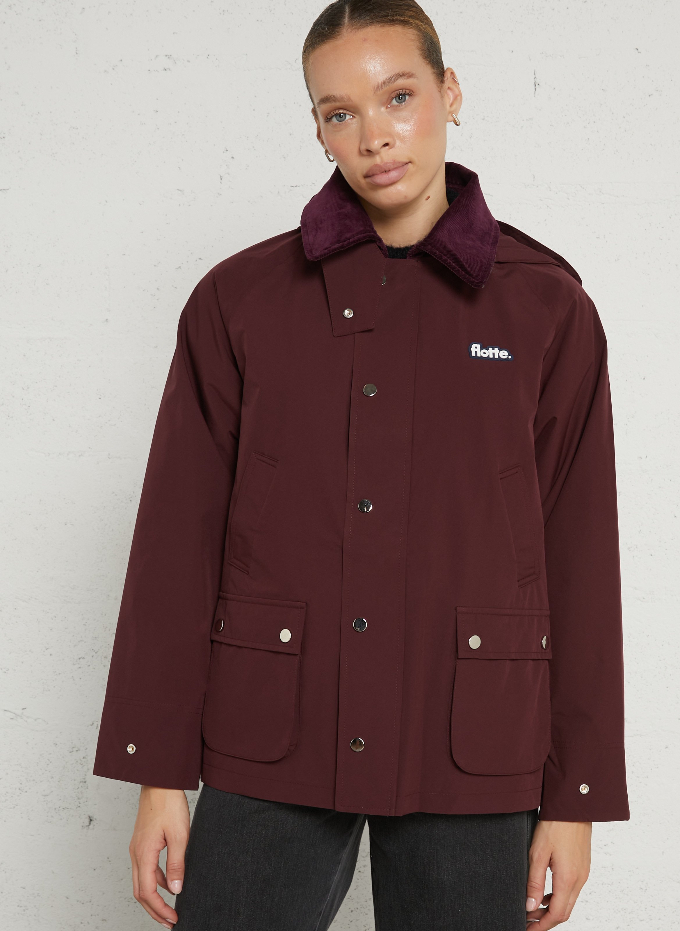 Jacket with classic collar FLOTTE Plums