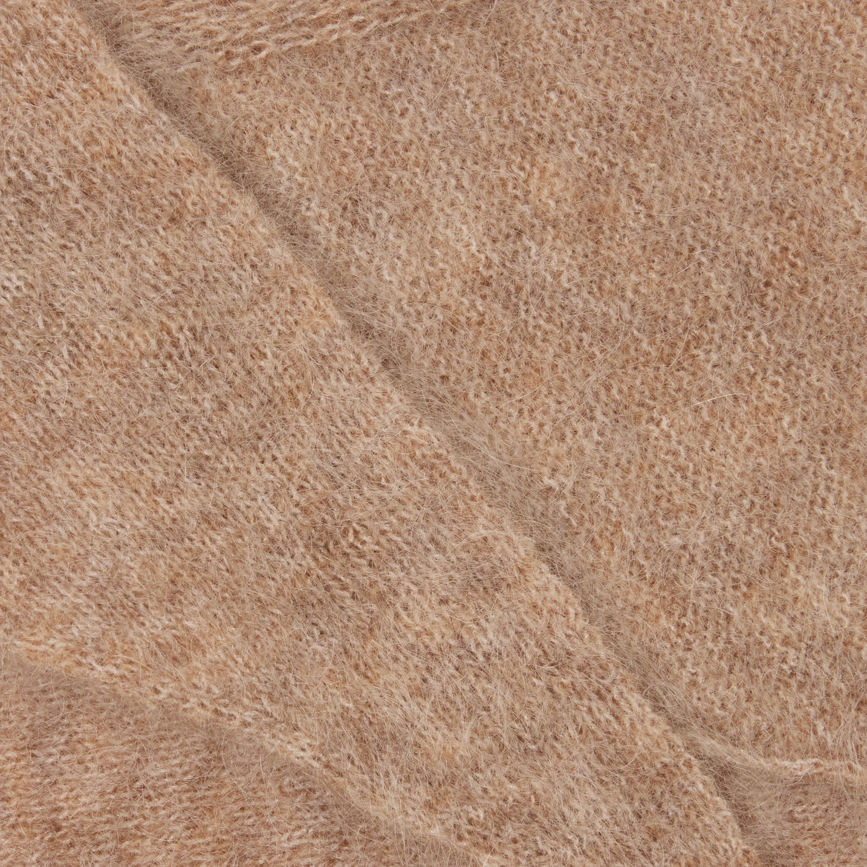 Triangle wool-blend scarf CLAUDIE PIERLOT Beige