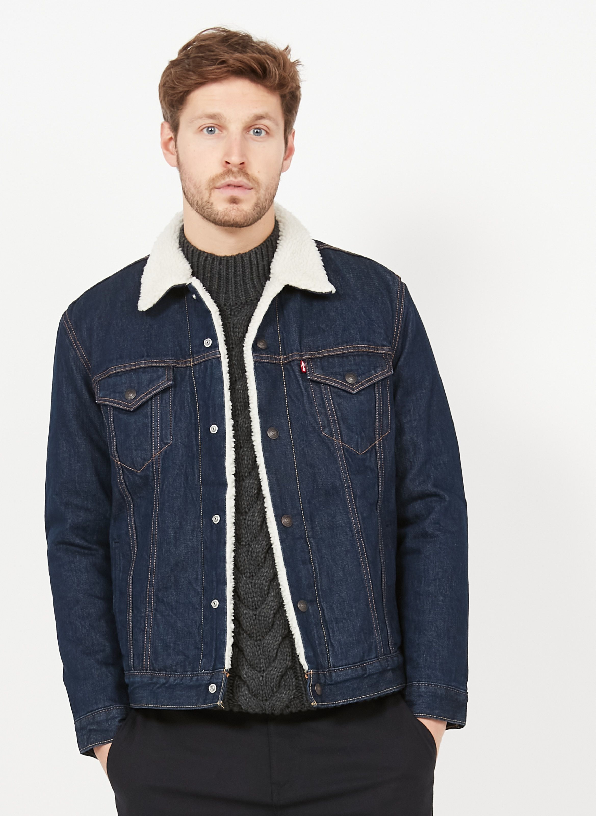 Veste en discount jean sherpa levis