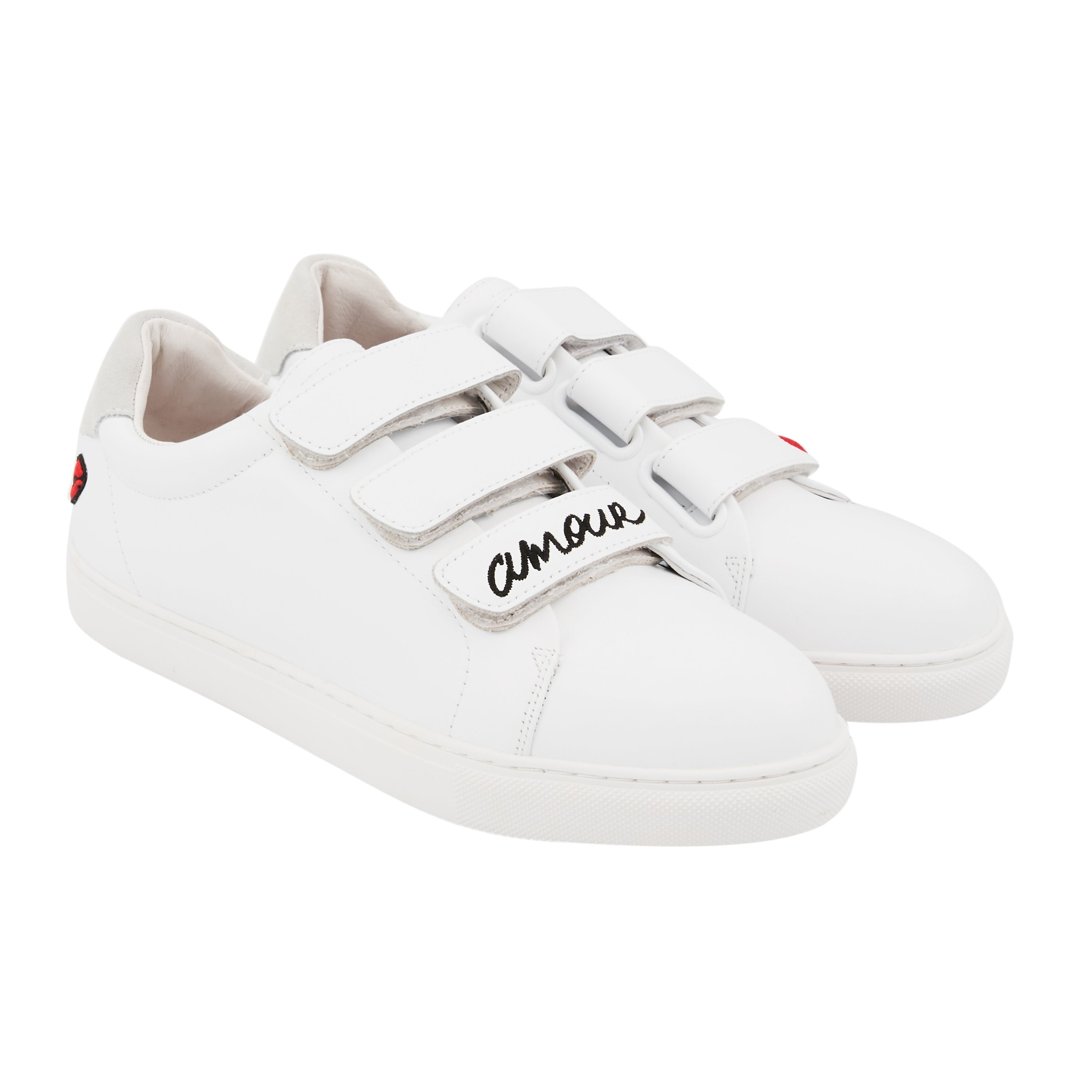 Leather sneakers BONS BAISERS PARIS White