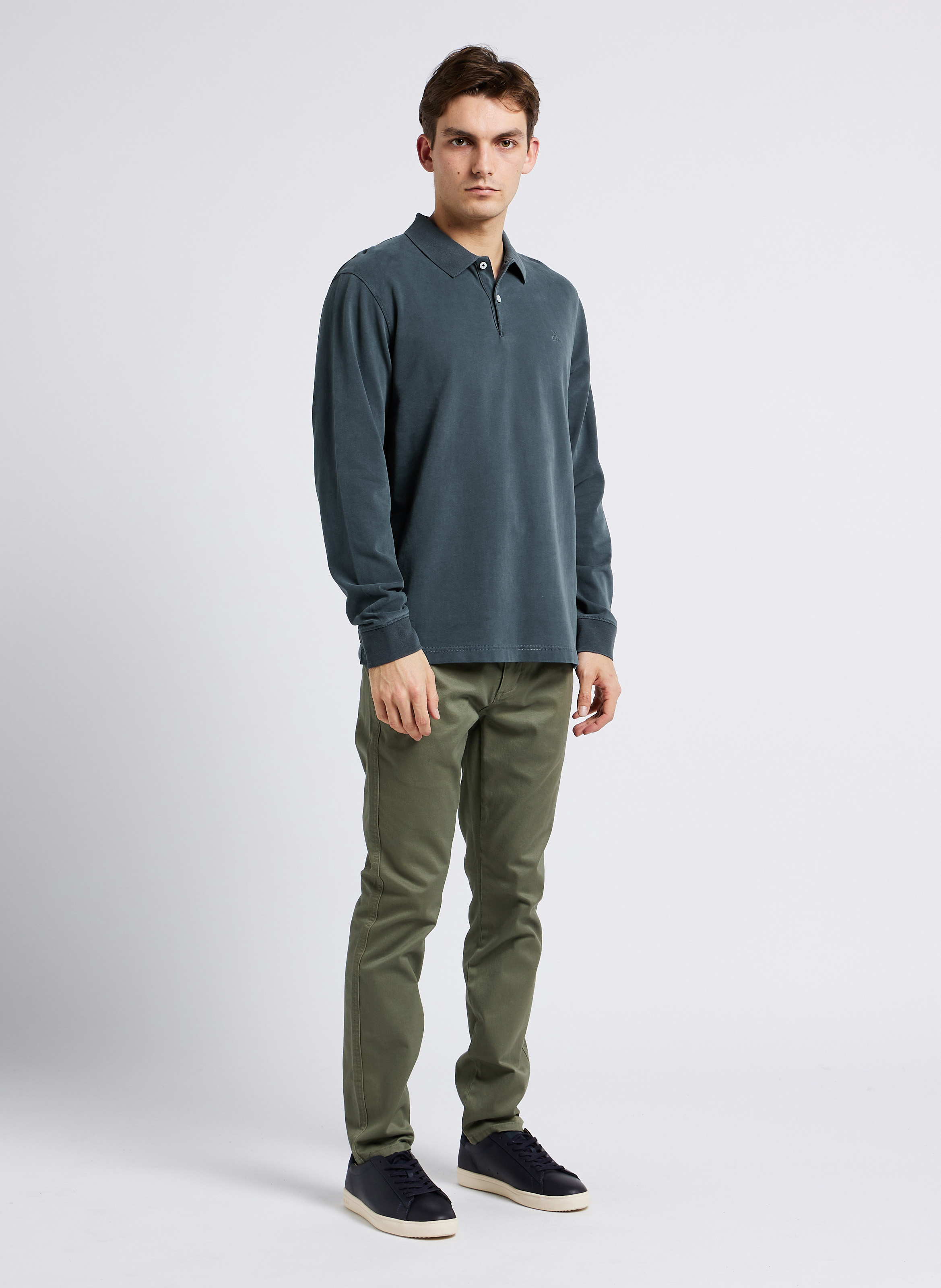 Polo regular-fit en coton bio  MARC O'POLO Bleu