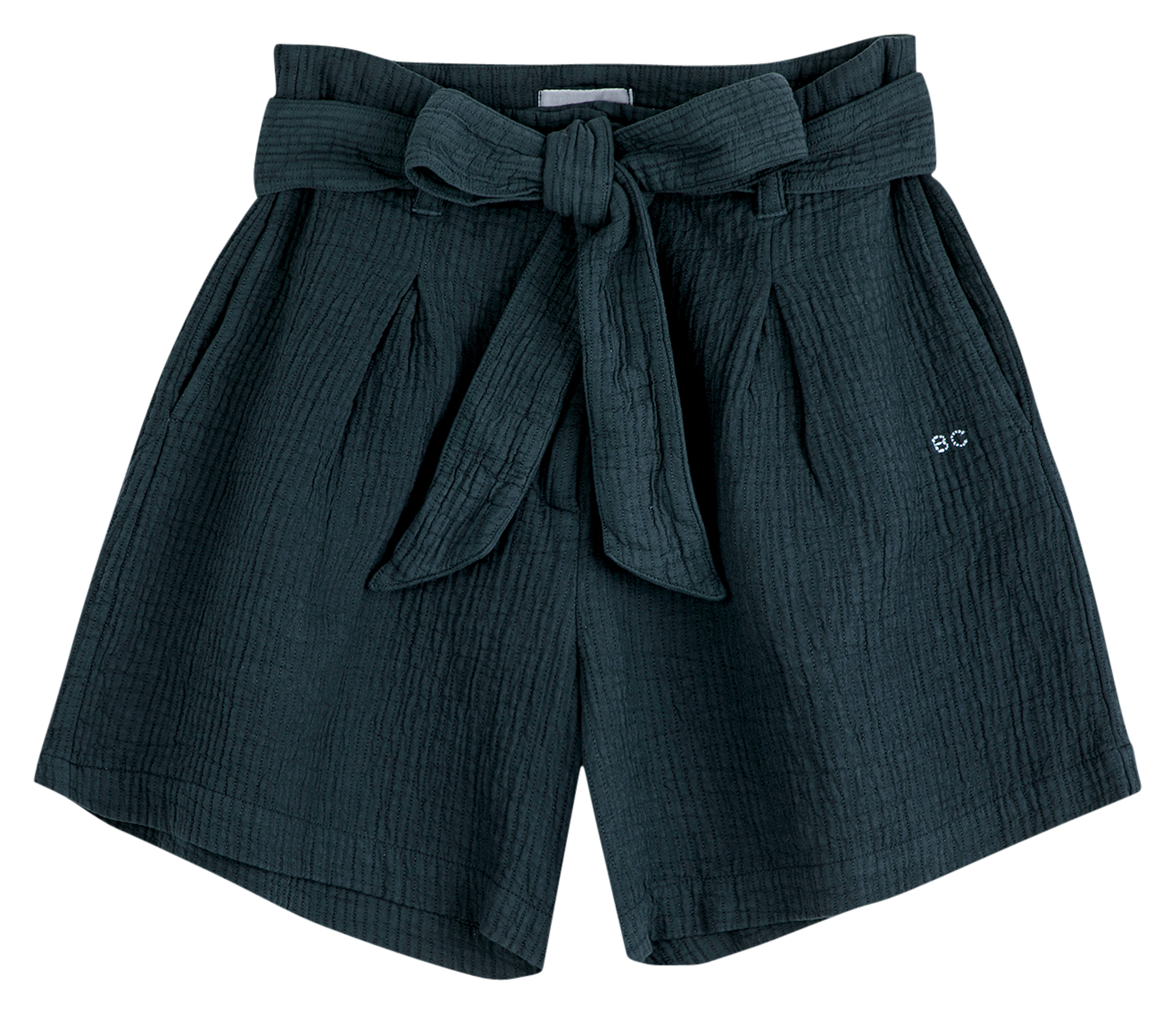 Short droit taille haute en coton BOBO CHOSES Bleu