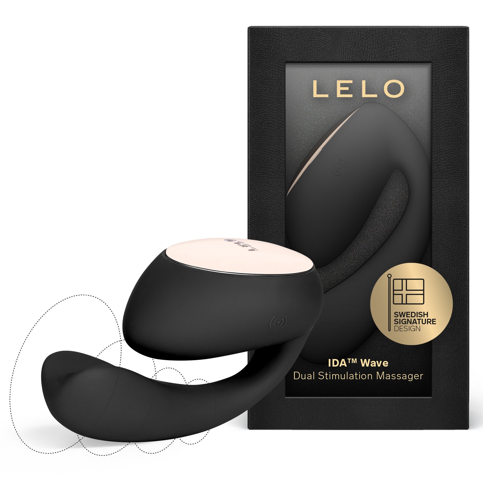 Clitoral stimulator and G-spot vibrator LELO Noir